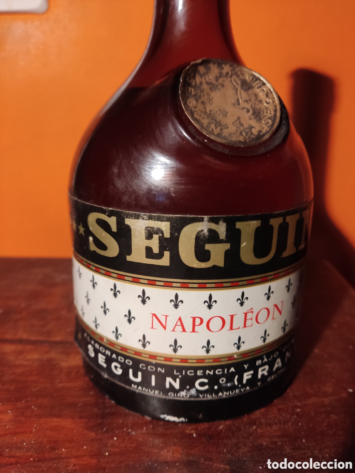 Botellas antiguas: Botella Seguin Napole&oacute;n - Foto 2