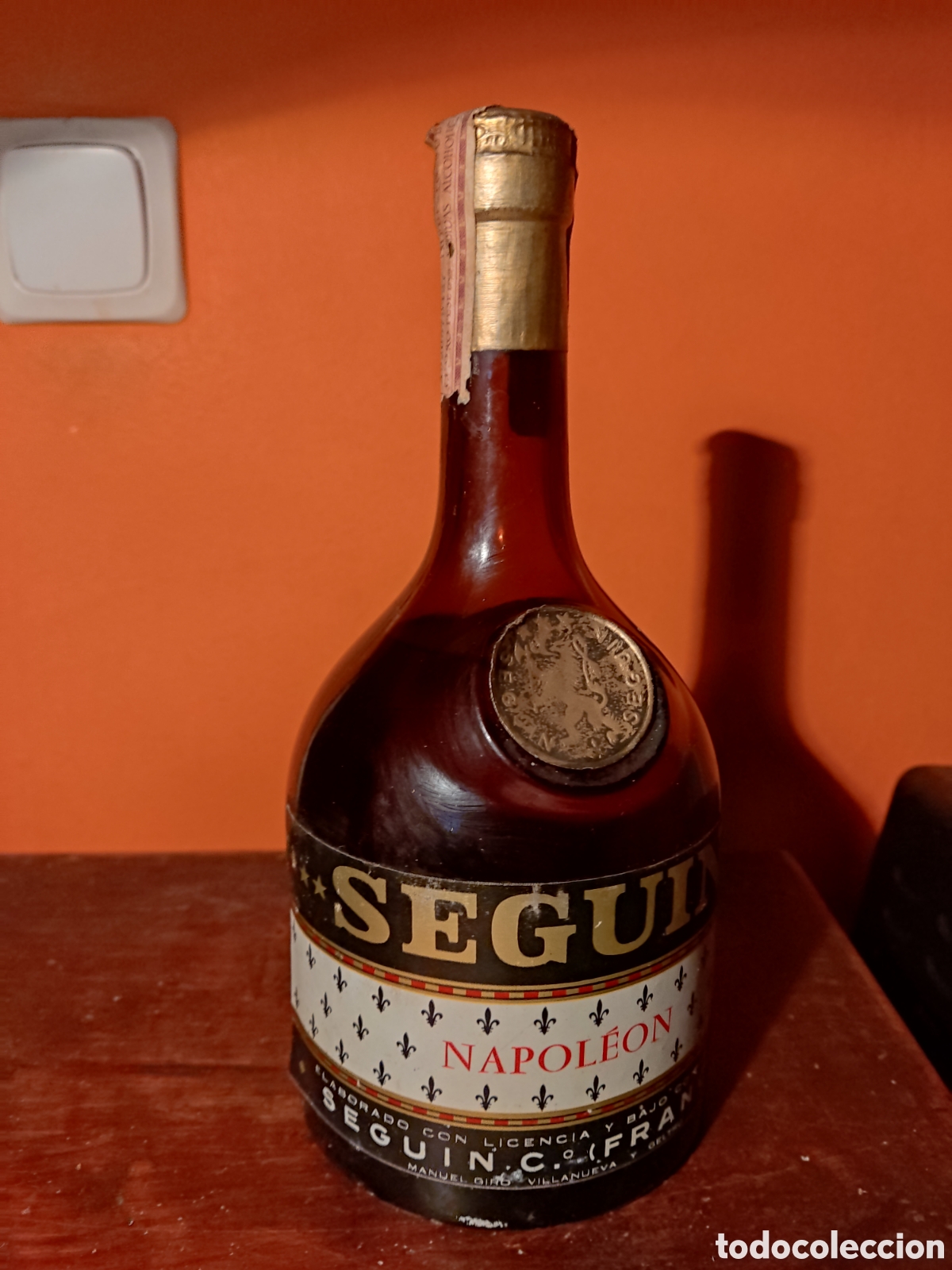 Botellas antiguas: Botella Seguin Napole&oacute;n - Foto 1