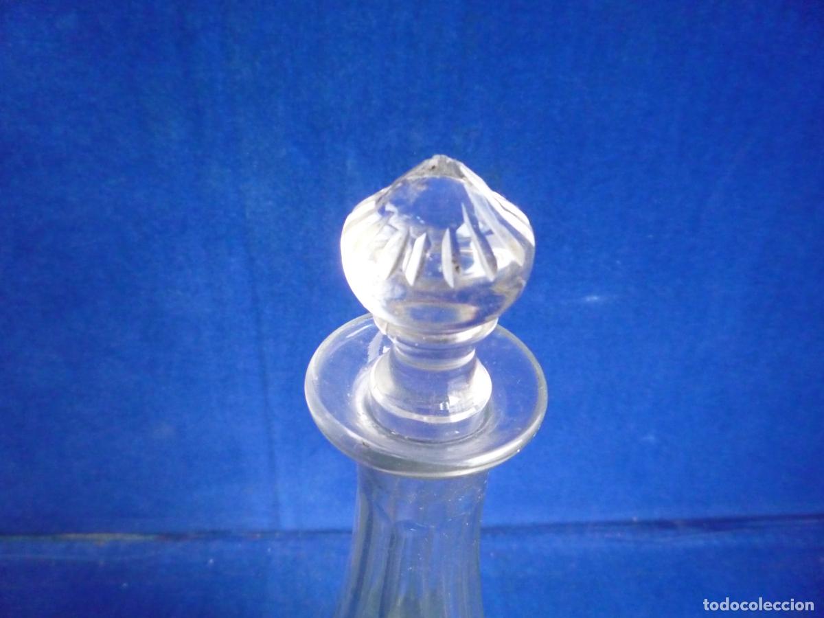 Botellas antiguas: LICORERA O BOTELLA CRISTAL MOSCATEL - Foto 3