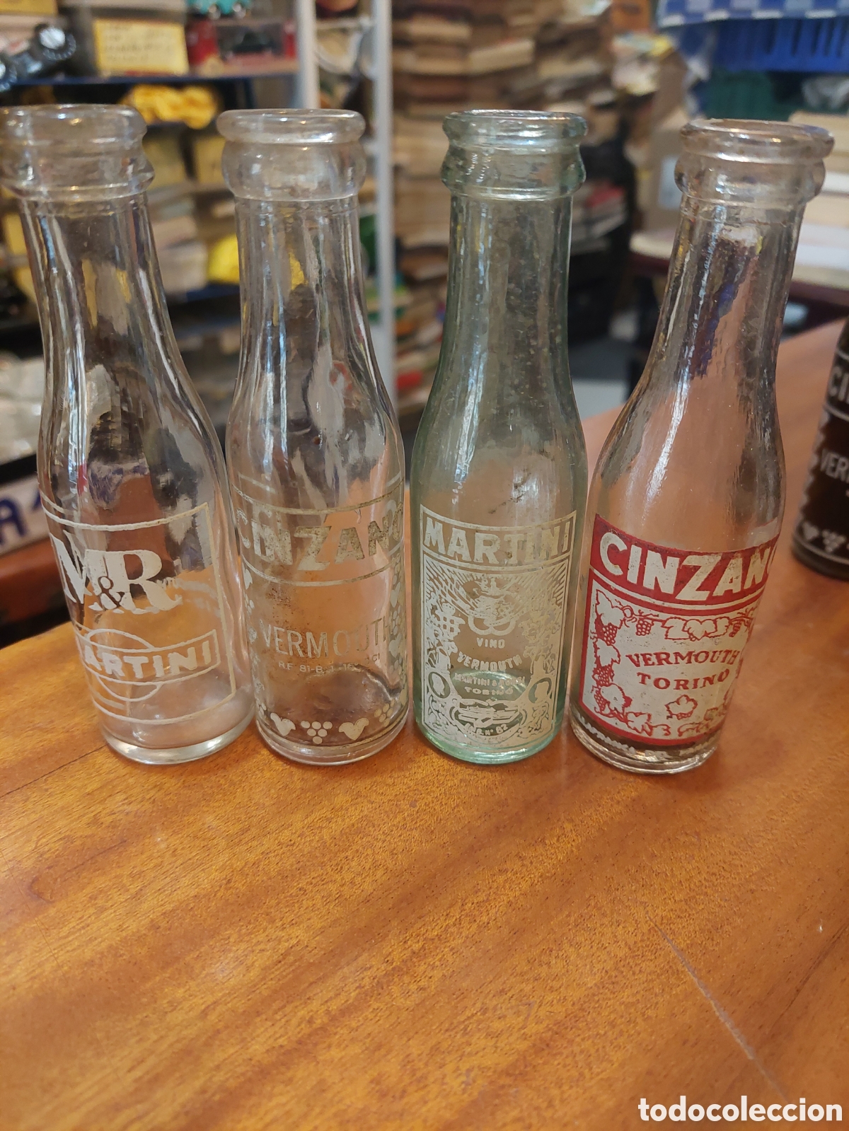 Botellas antiguas: BOTELLINES VERMOUT MARTINI,CINZANO - Foto 1
