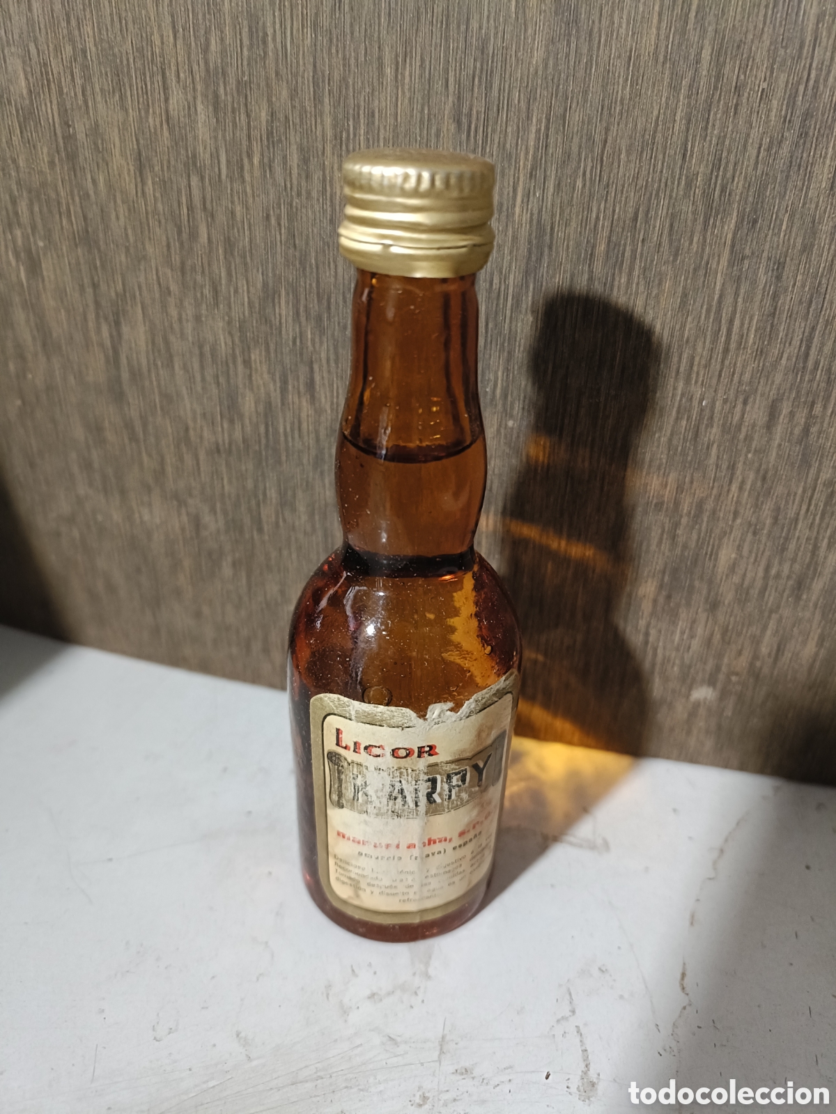 Botellas antiguas: Mini botella de licor Karpy - Foto 1