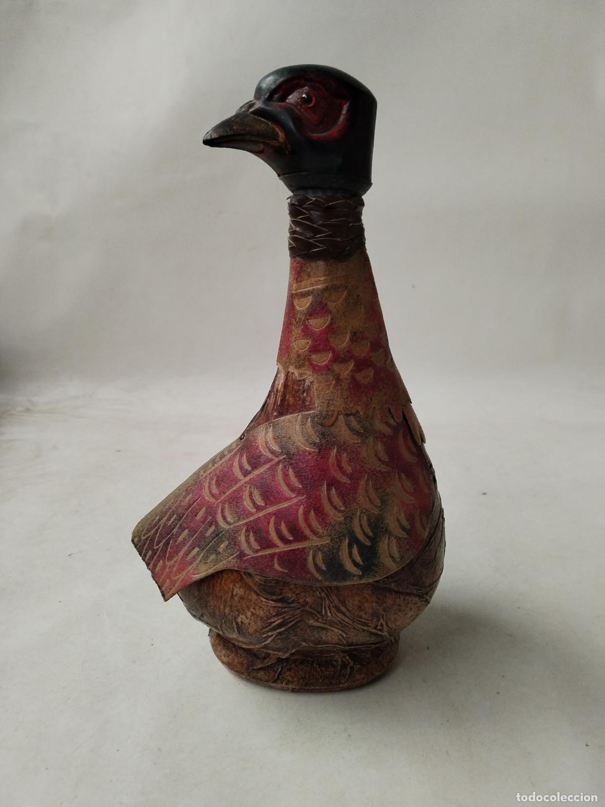 Botellas antiguas: botella en forma de perdiz vintage - Foto 4