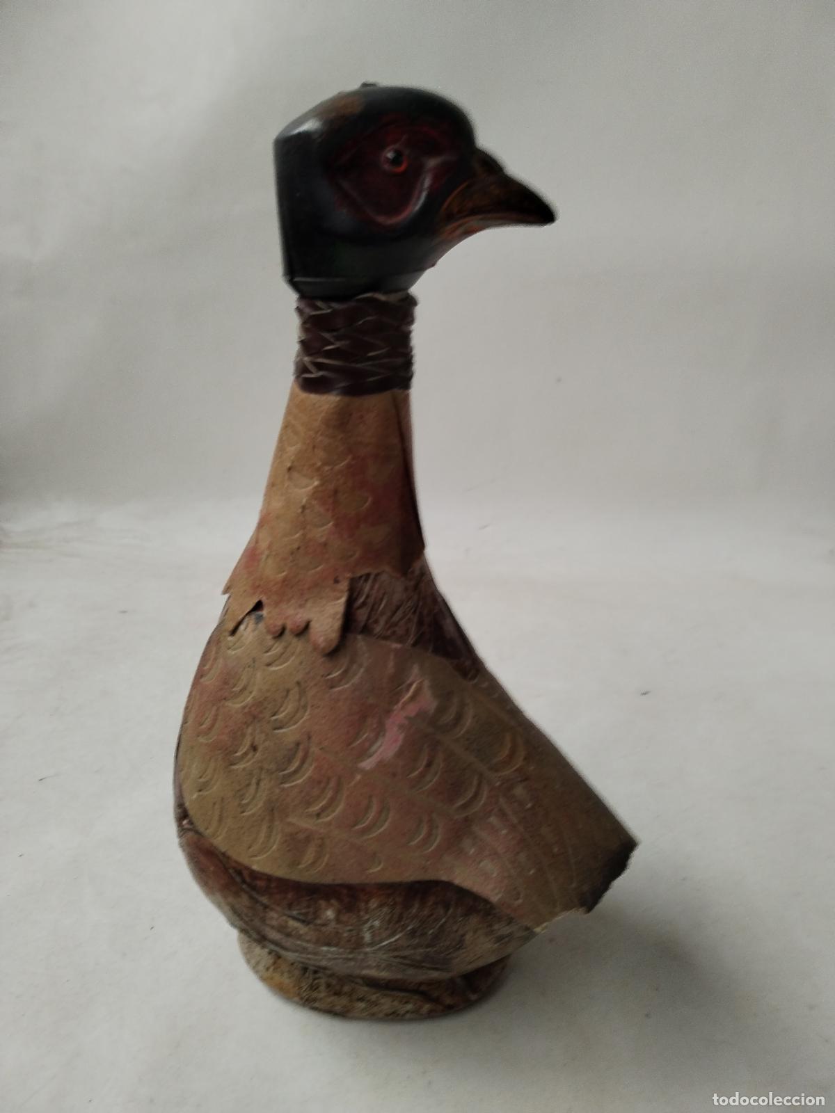 Botellas antiguas: botella en forma de perdiz vintage - Foto 6