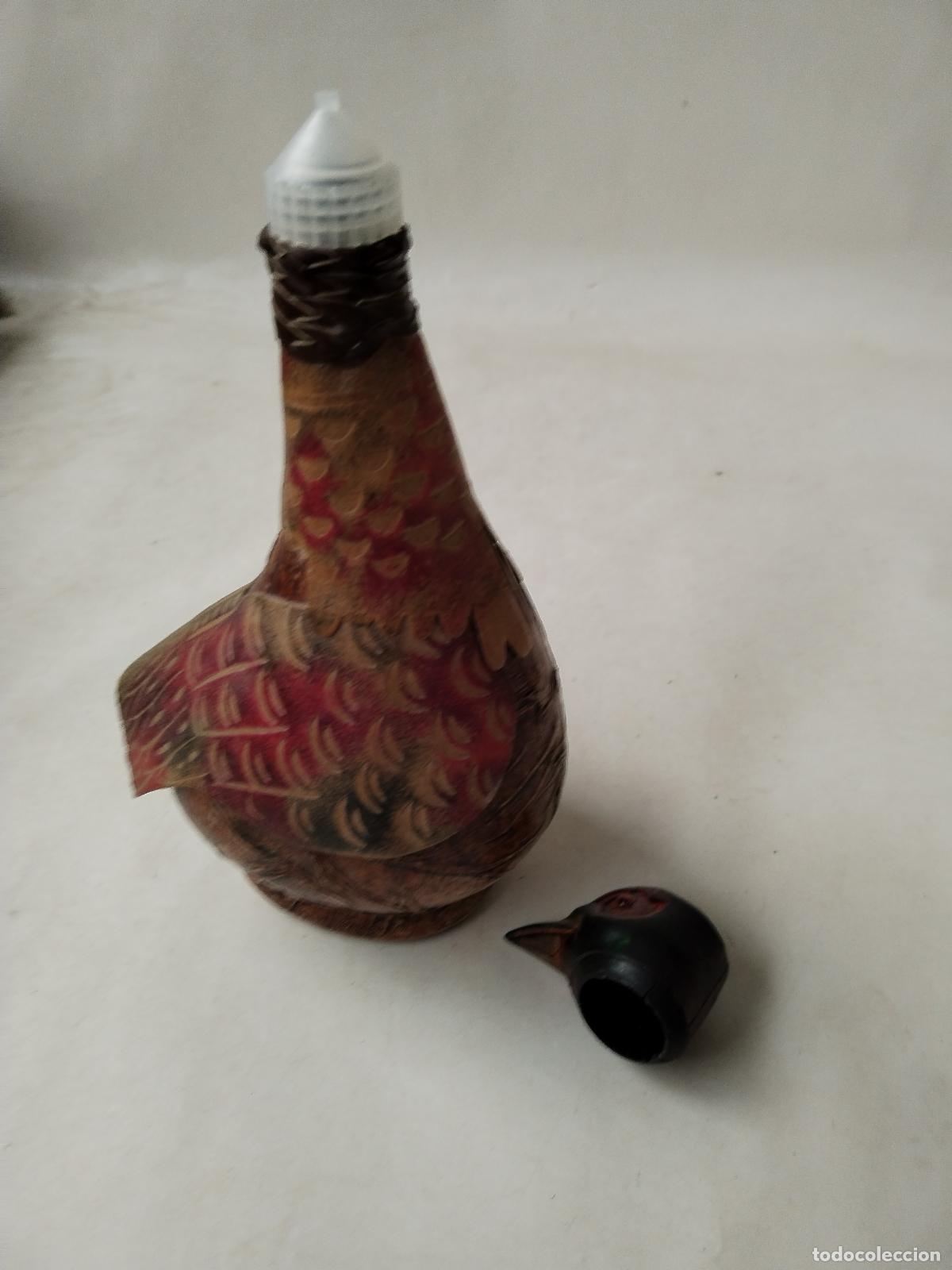Botellas antiguas: botella en forma de perdiz vintage - Foto 7