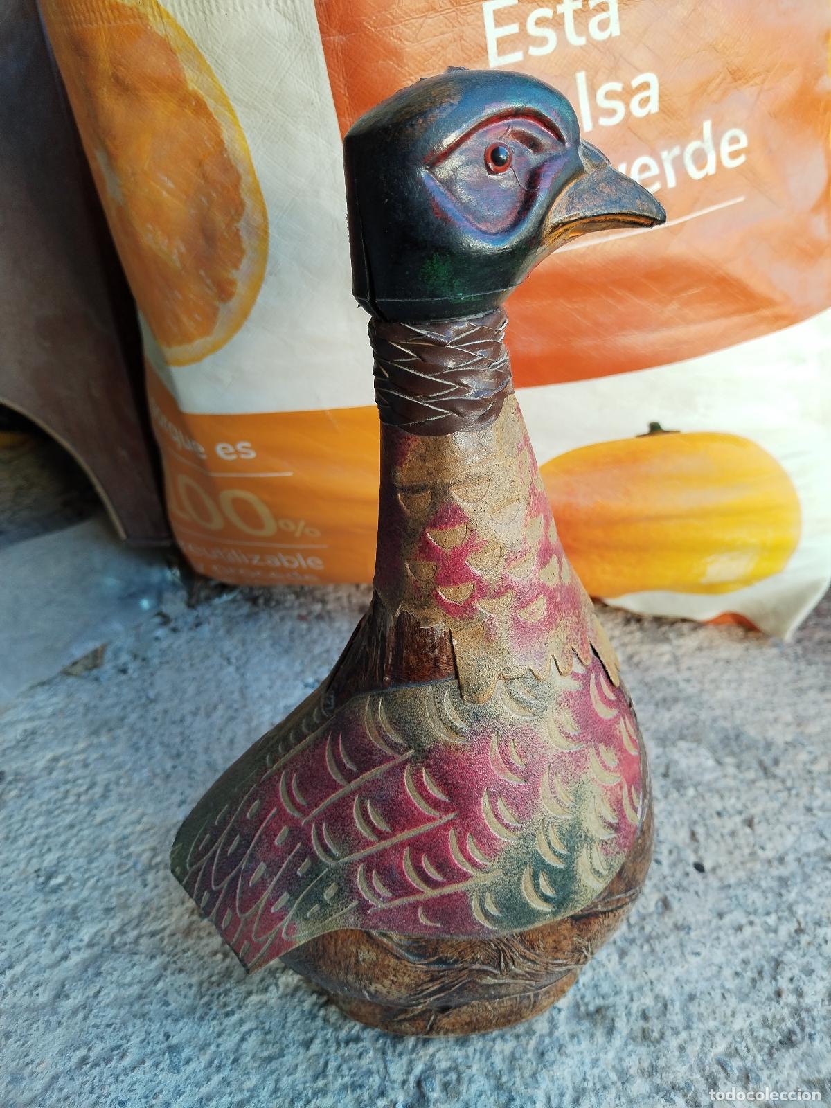 Botellas antiguas: botella en forma de perdiz vintage - Foto 9