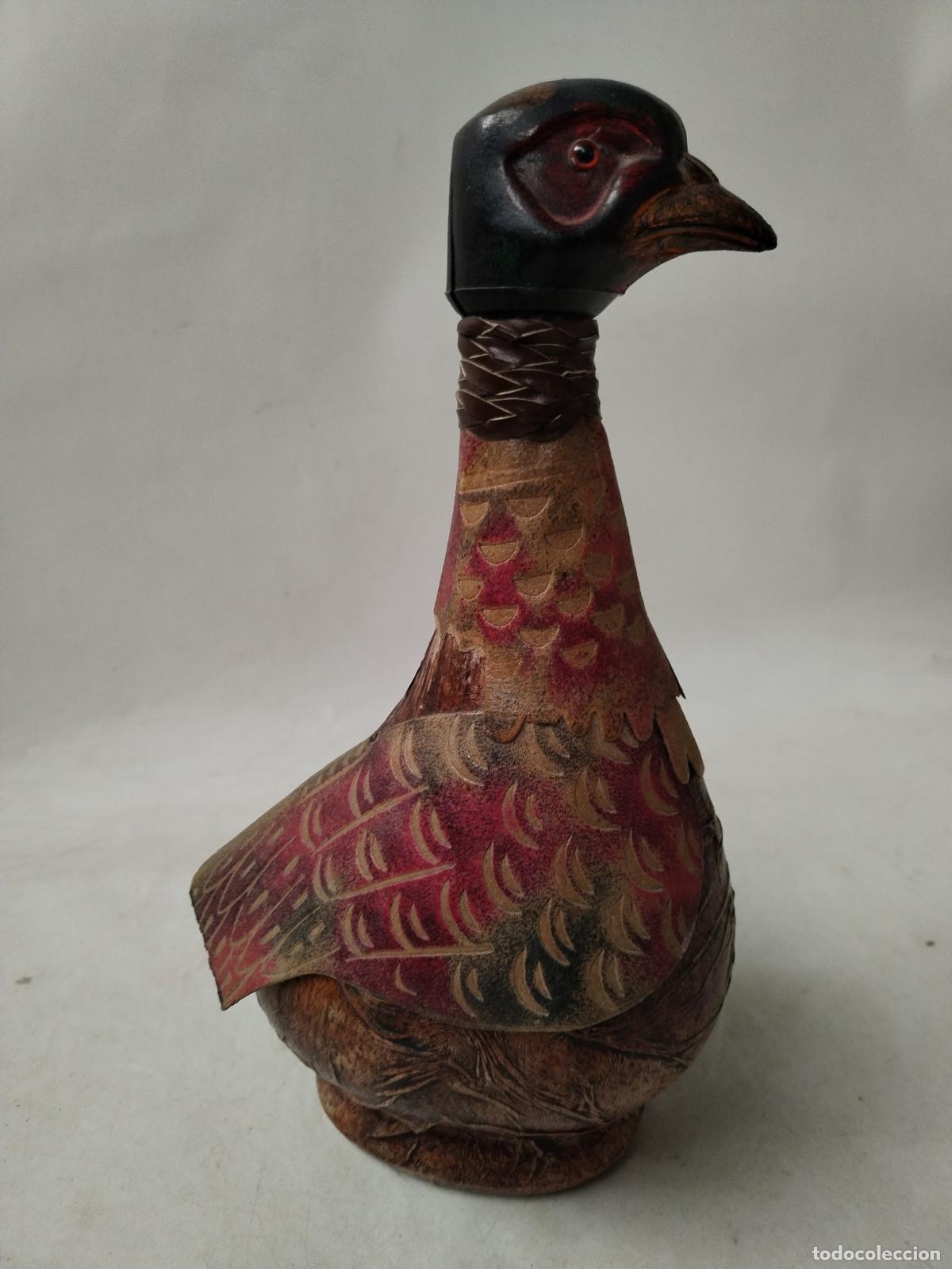 Botellas antiguas: botella en forma de perdiz vintage - Foto 1