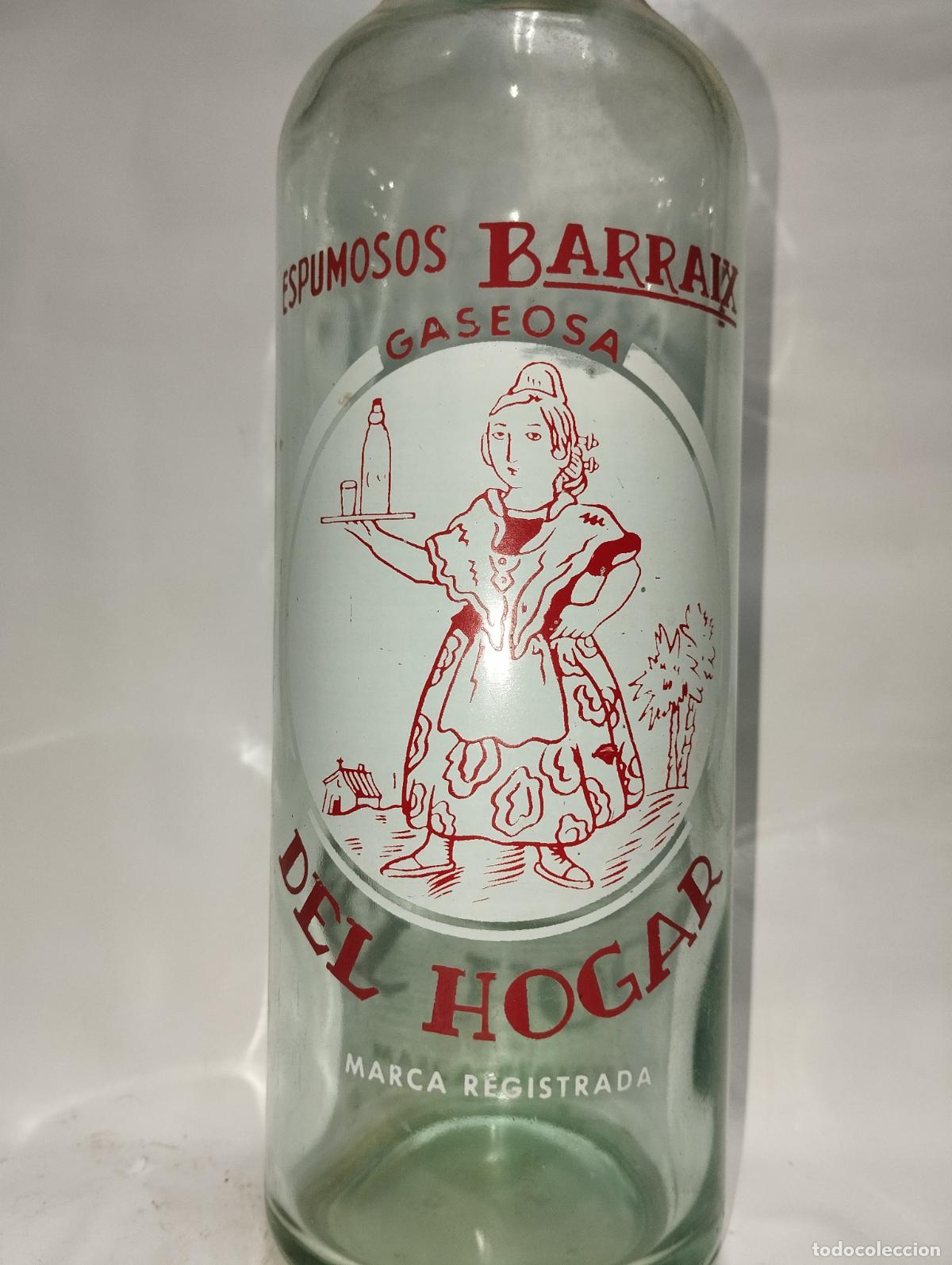 Botellas antiguas: BOTELLA DE GASEOSA BARRAIX - Foto 2