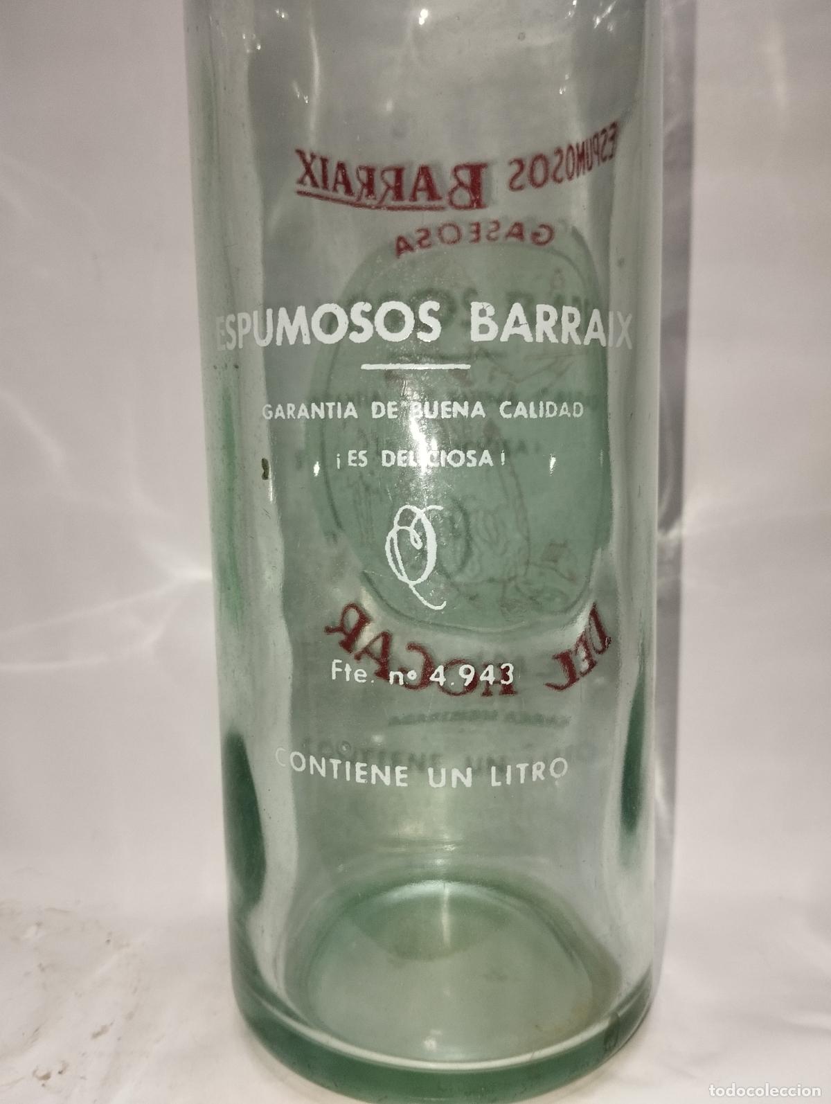 Botellas antiguas: BOTELLA DE GASEOSA BARRAIX - Foto 3