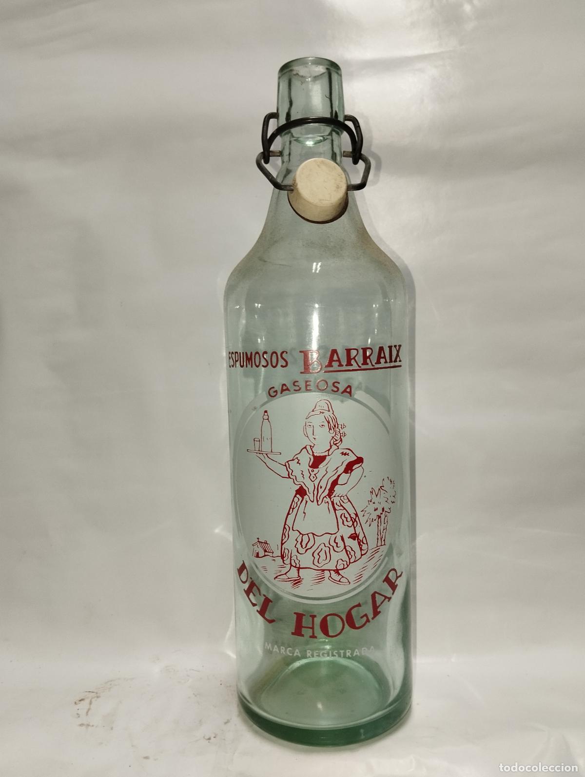 Botellas antiguas: BOTELLA DE GASEOSA BARRAIX - Foto 1