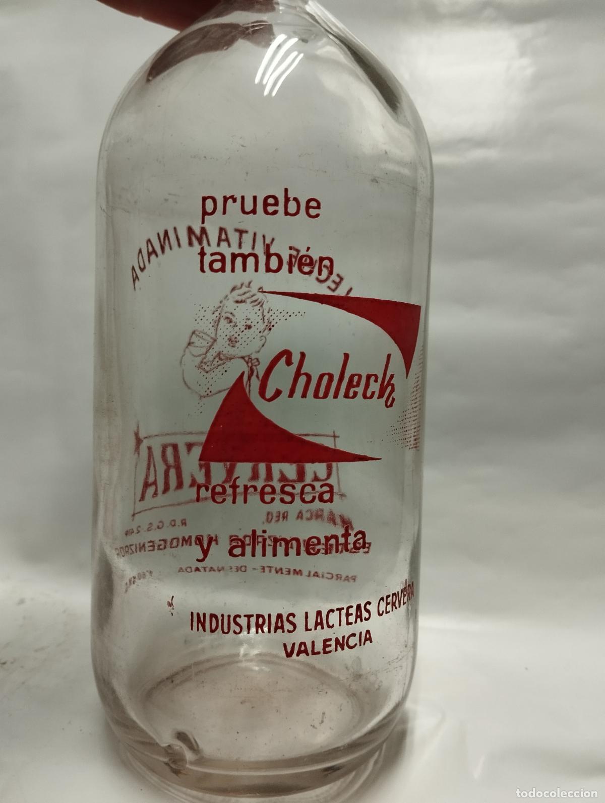 Botellas antiguas: BOTELLA DE LECHE CERVERA - Foto 4
