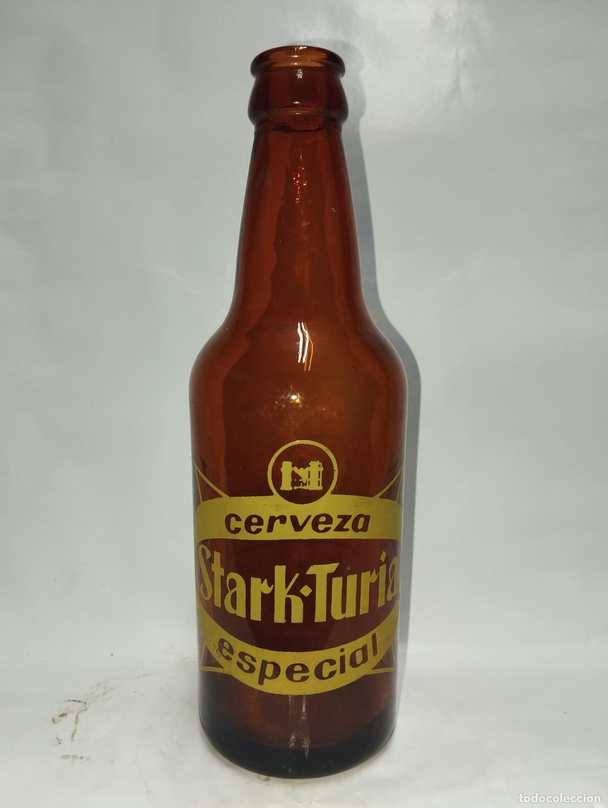 Botellas antiguas: BOTELLA DE CERVEZA STARK TURIA 1/3 - Foto 1