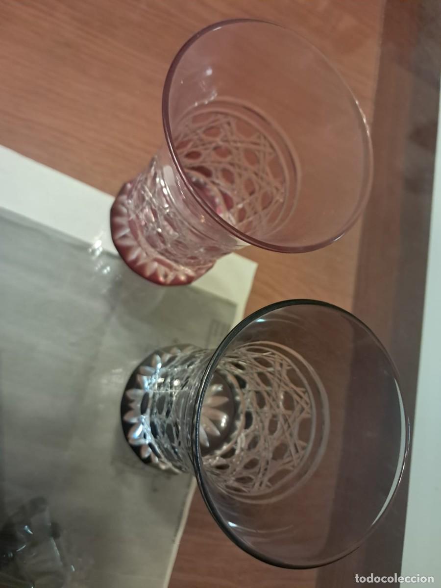 Botellas antiguas: Vaso de cerveza Edo Kiriko - Foto 1