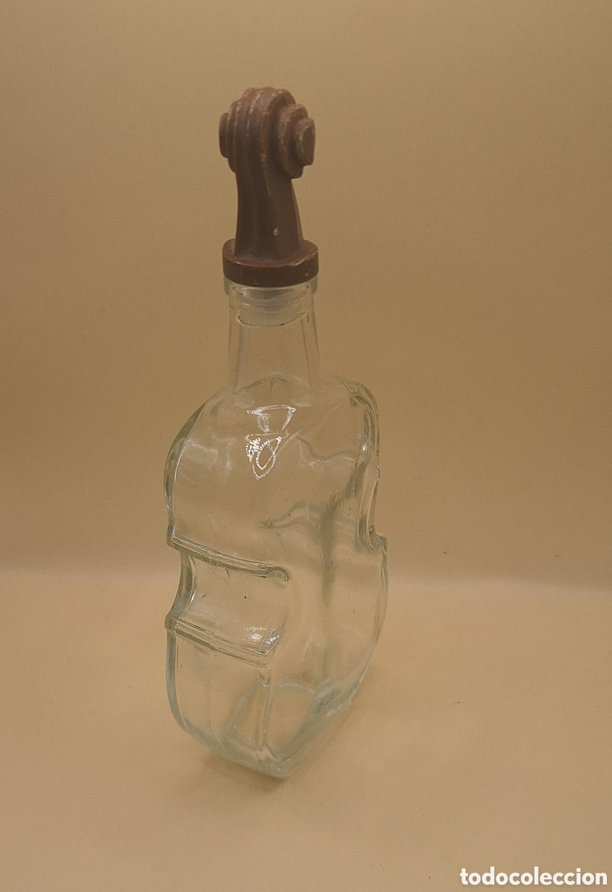 Botellas antiguas: Antigua Botella en Forma de Viol&iacute;n - Foto 5