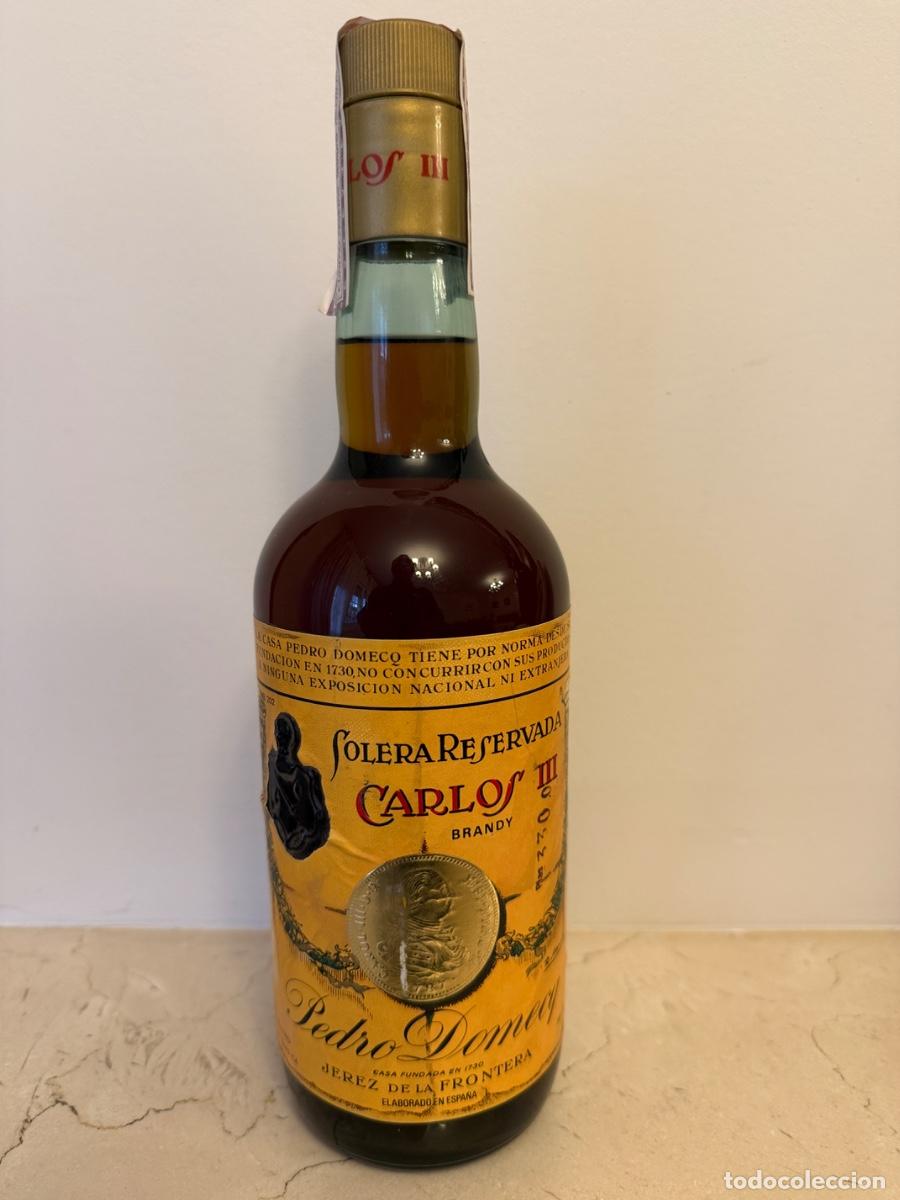 Botellas antiguas: Botella de Carlos III - Foto 1