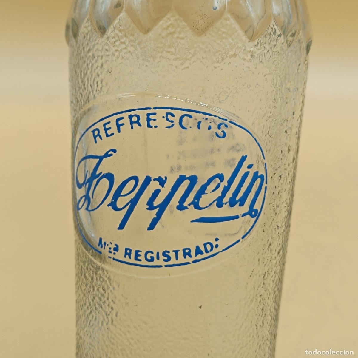 Botellas antiguas: BOTELLA REFRESCOS ZEPPELIN. ASTURIAS. MUY ANTIGUA. - Foto 3