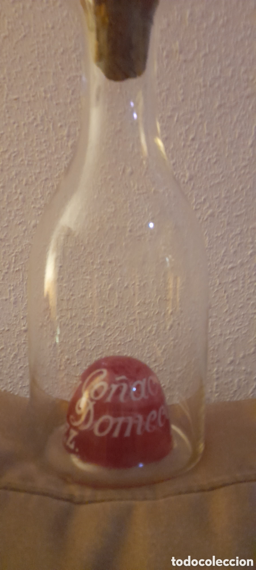 Botellas antiguas: Botella de cristal publicidad - Foto 2