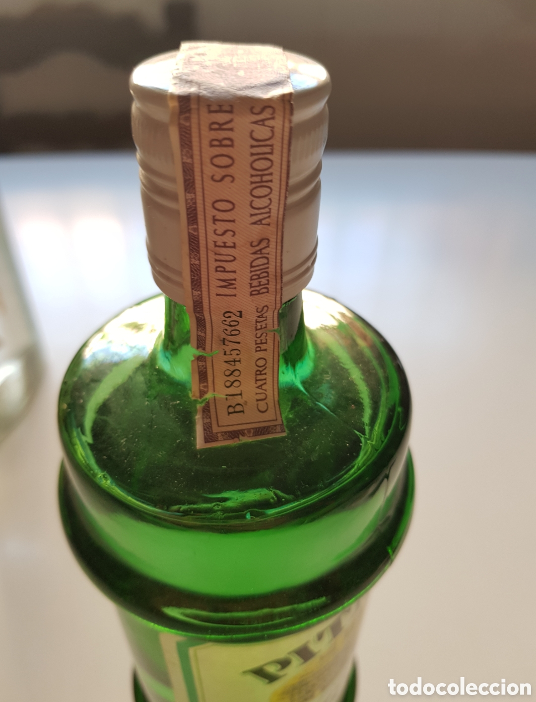 Botellas antiguas: Botella ginebra Pitman Gin - Foto 2