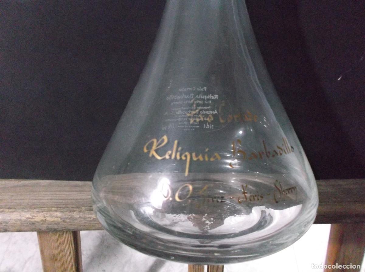Botellas antiguas: BOTELLA DE CRISTAL REDONDA.. - Foto 2
