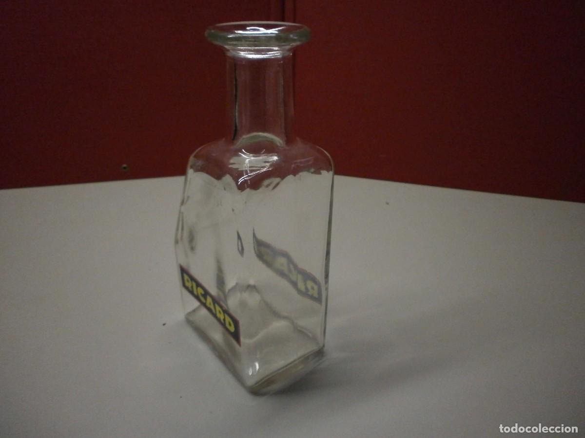 Botellas antiguas: botella de dise&ntilde;o anis ricard - Foto 4