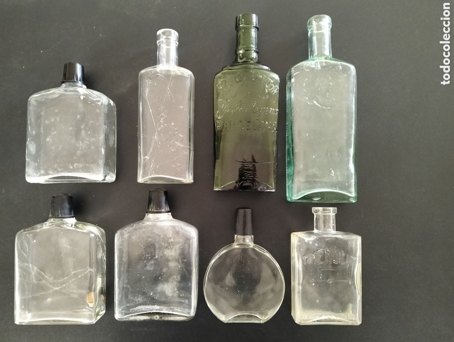 Botellas antiguas: LOTE 8 BOTELLAS ANTIGUAS - Foto 1