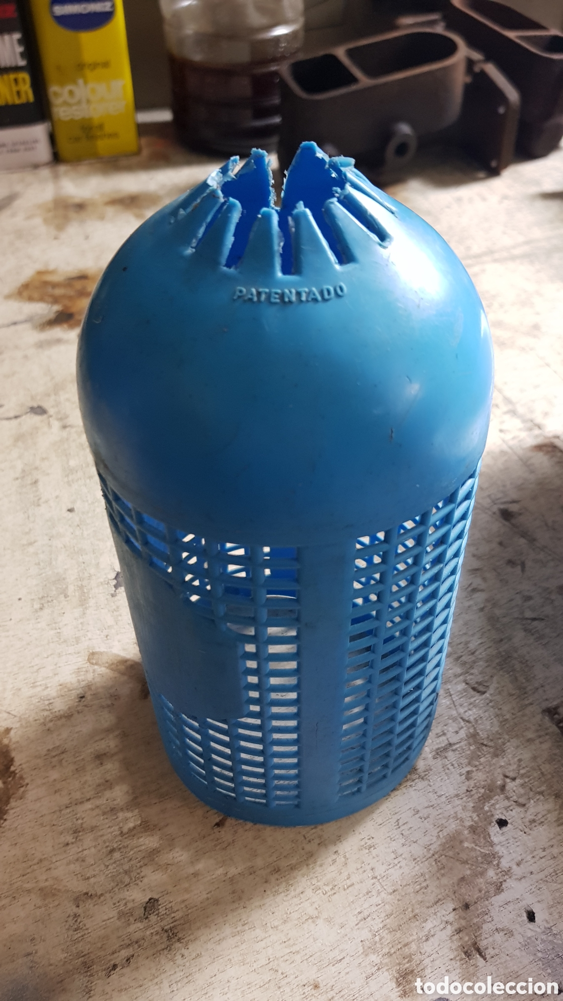 Botellas antiguas: Funda Para Sifon antiguo - Foto 1