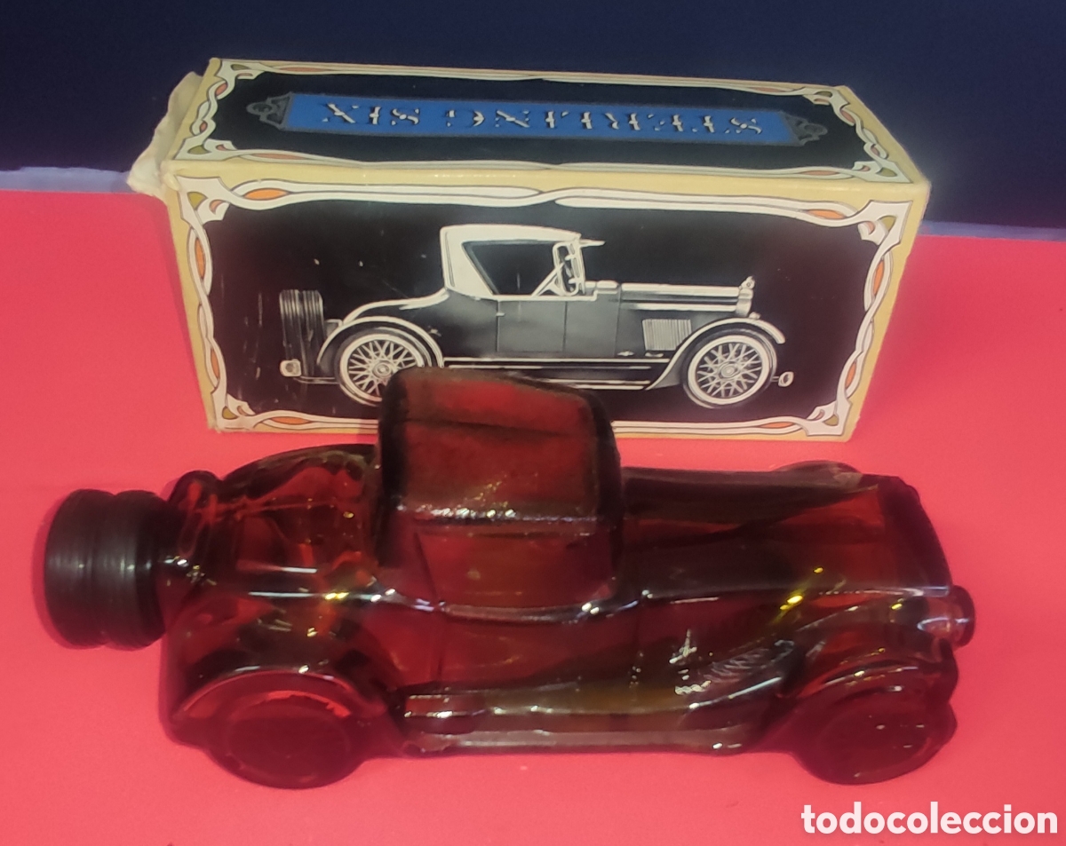 Botellas antiguas: Botella de loci&oacute;n coche - Foto 1