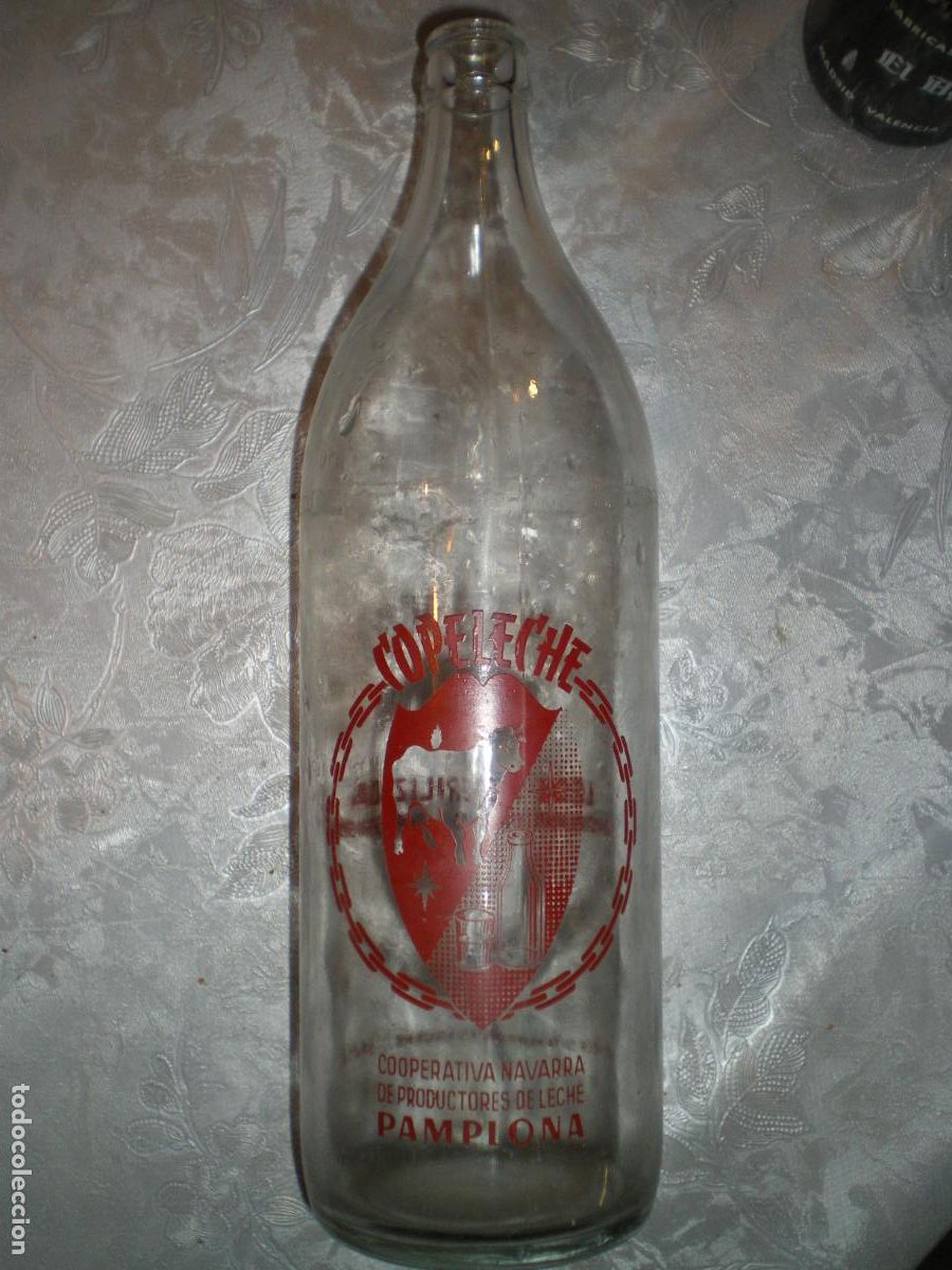 Botellas antiguas: BOTELLA COPELECHE, PAMPLONA 1L - Foto 1