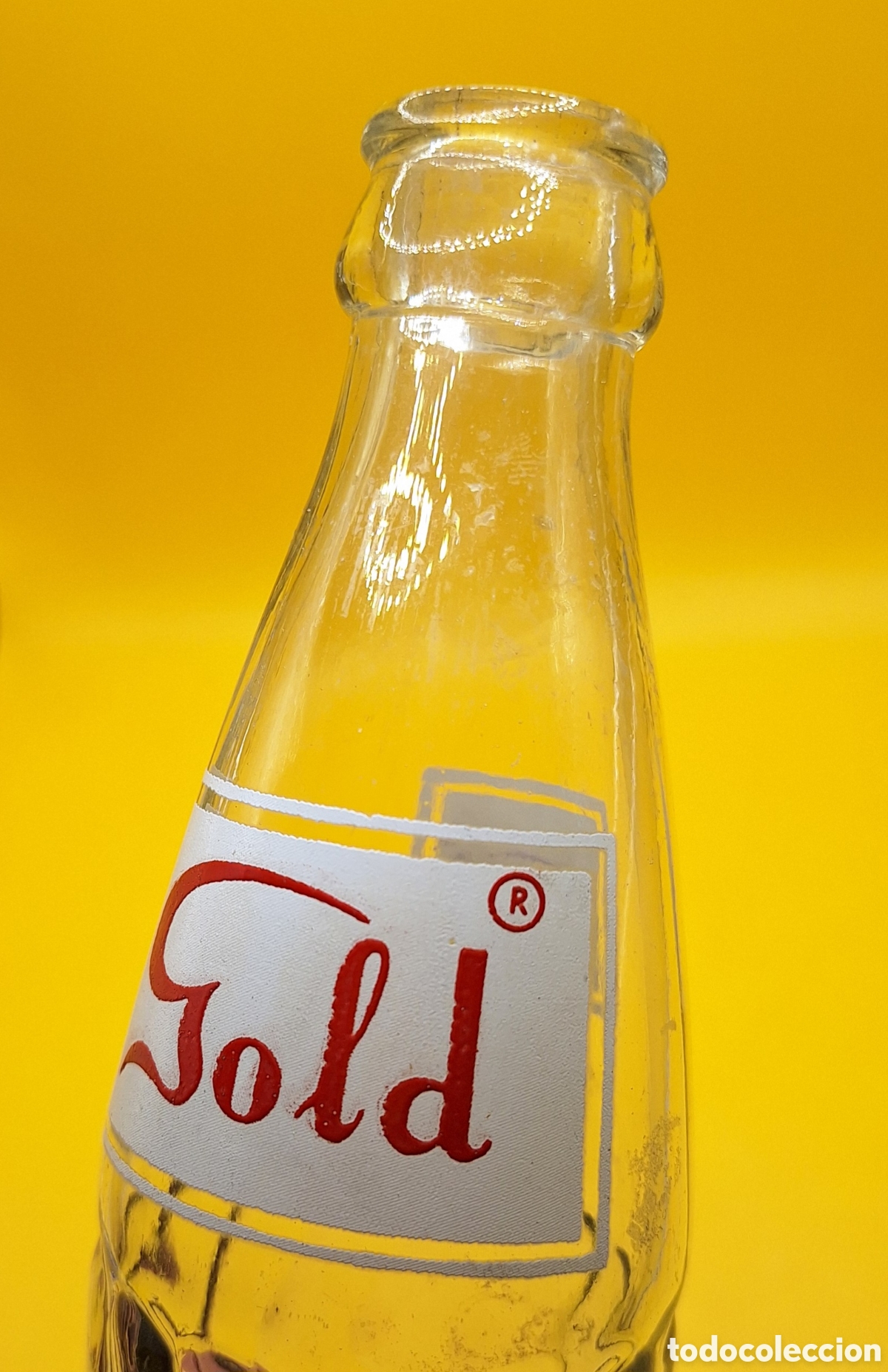 Botellas antiguas: Antigua Botella Refresco Gold - Rara - - Foto 5