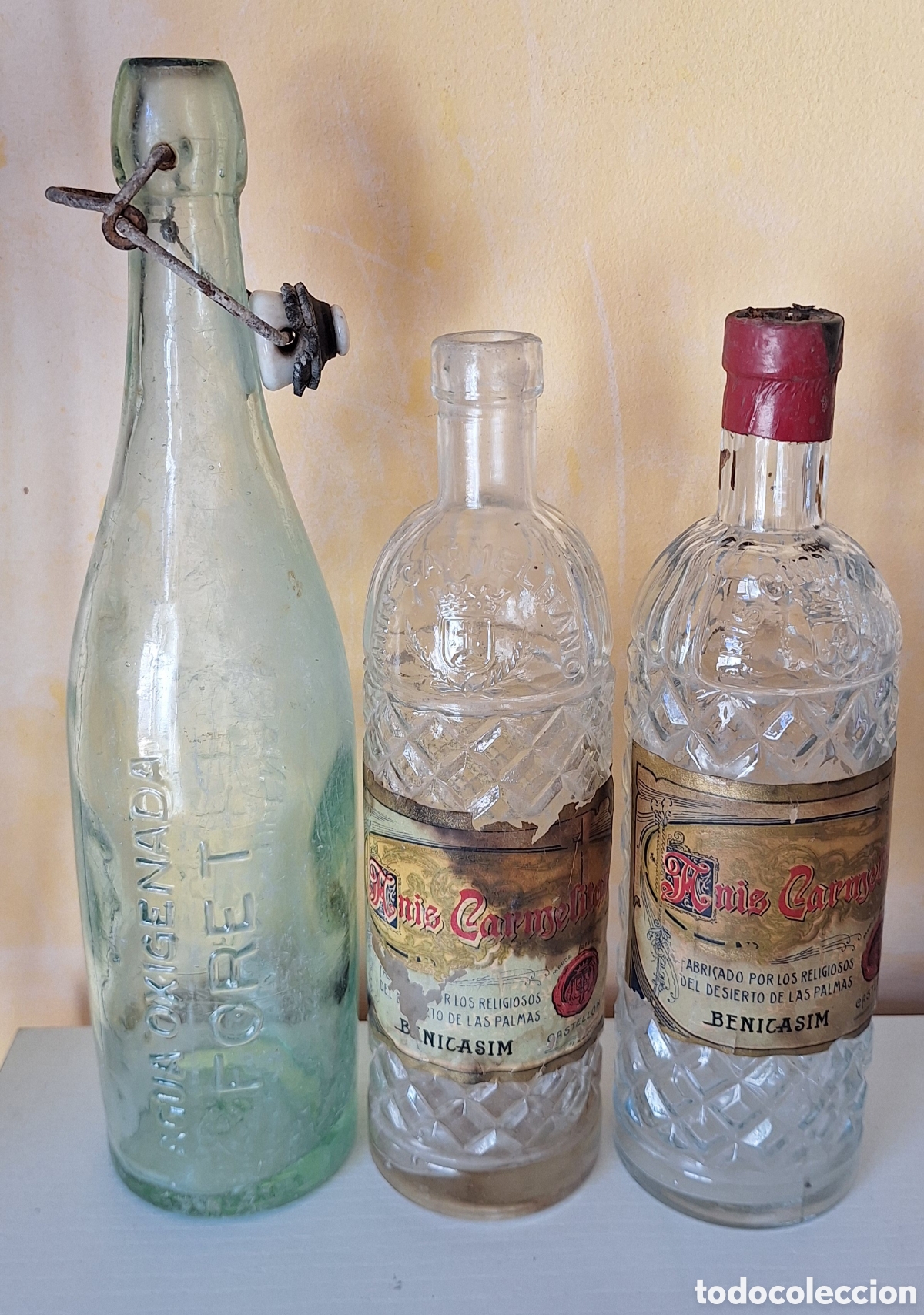 Botellas antiguas: Gran Lote de 32 Botellas Antiguas Variadas - Foto 10