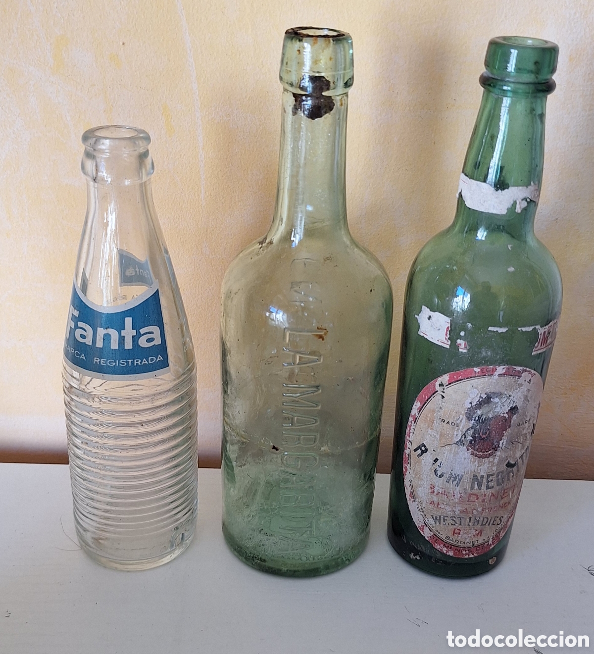 Botellas antiguas: Gran Lote de 32 Botellas Antiguas Variadas - Foto 13