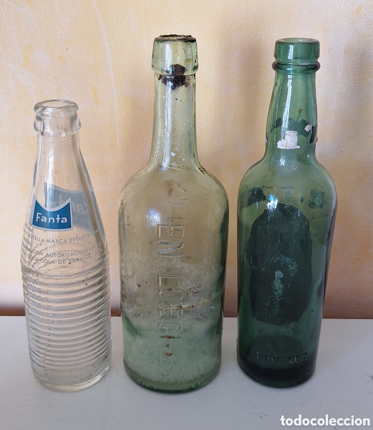 Botellas antiguas: Gran Lote de 32 Botellas Antiguas Variadas - Foto 14