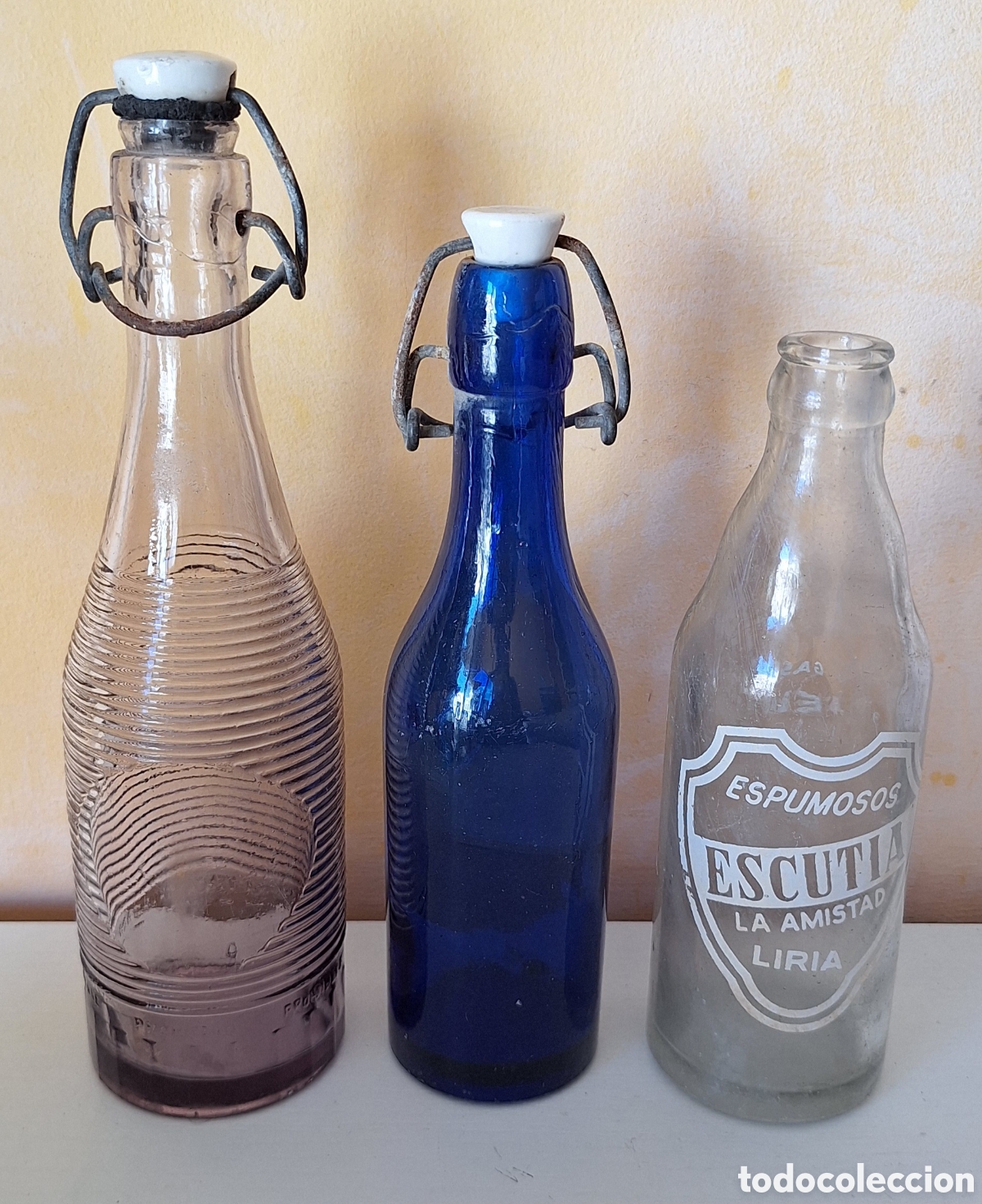 Botellas antiguas: Gran Lote de 32 Botellas Antiguas Variadas - Foto 15