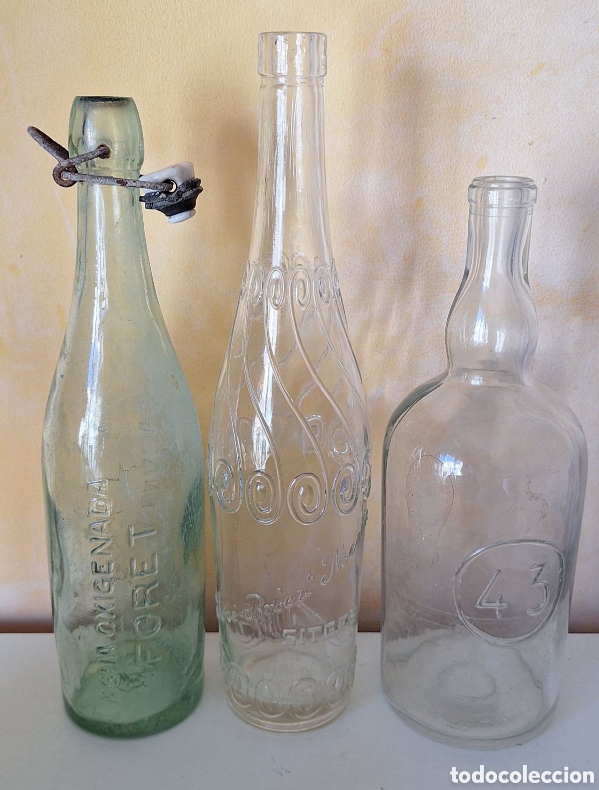 Botellas antiguas: Gran Lote de 32 Botellas Antiguas Variadas - Foto 21