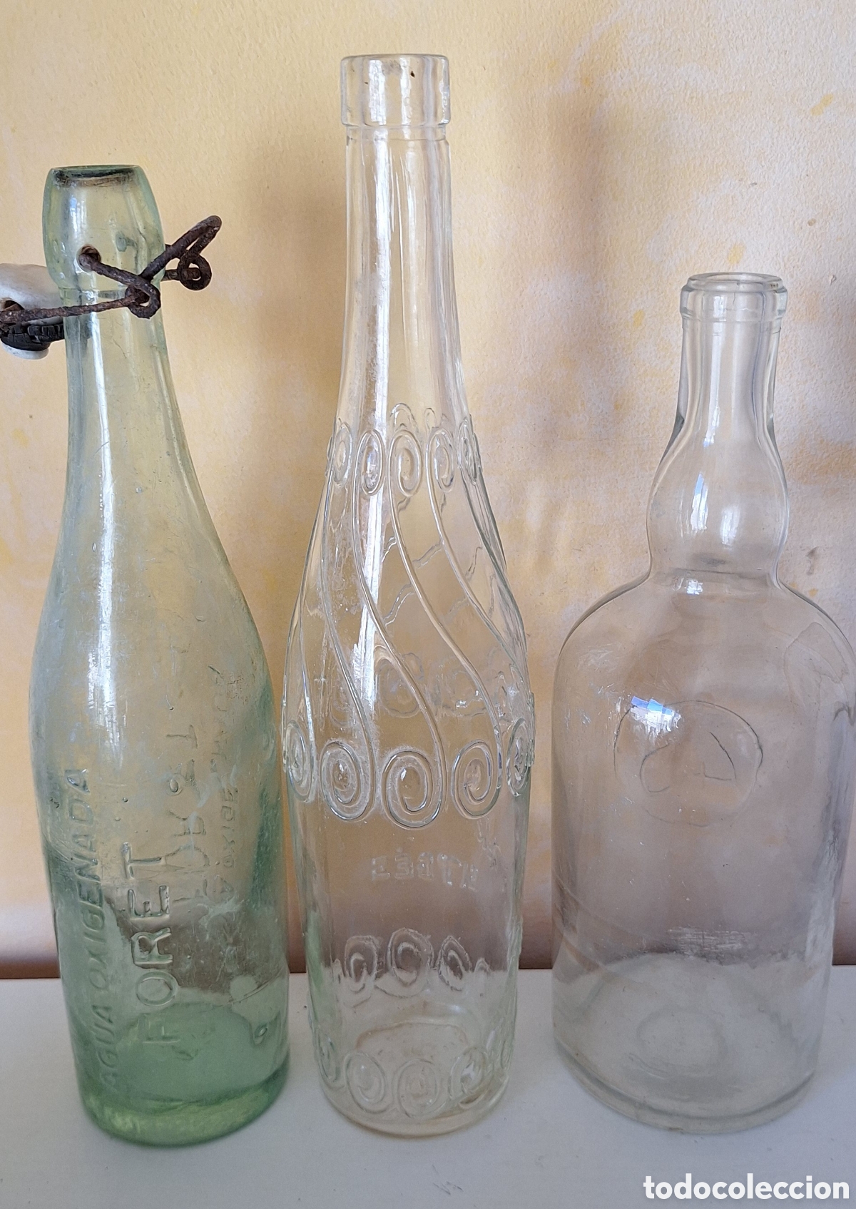 Botellas antiguas: Gran Lote de 32 Botellas Antiguas Variadas - Foto 22