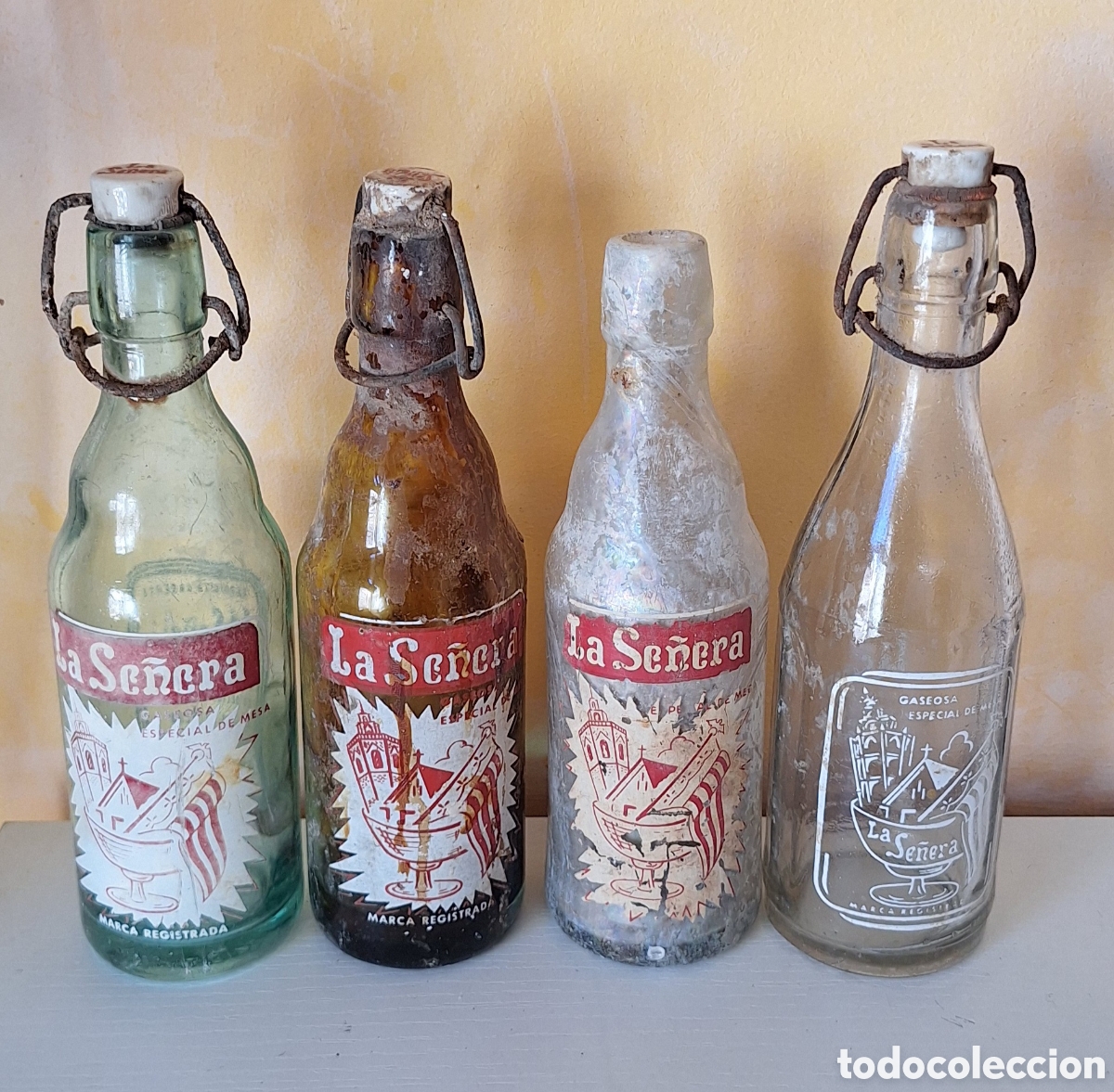 Botellas antiguas: Gran Lote de 32 Botellas Antiguas Variadas - Foto 25