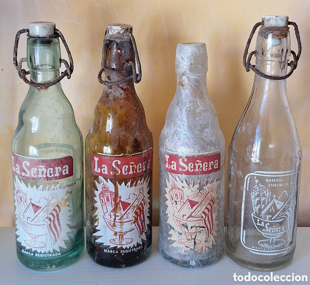 Botellas antiguas: Gran Lote de 32 Botellas Antiguas Variadas - Foto 26