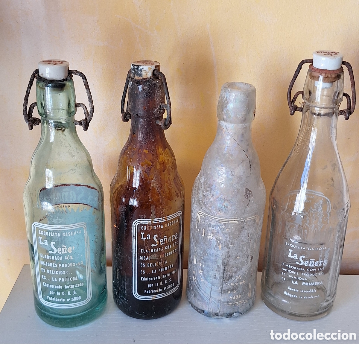 Botellas antiguas: Gran Lote de 32 Botellas Antiguas Variadas - Foto 27