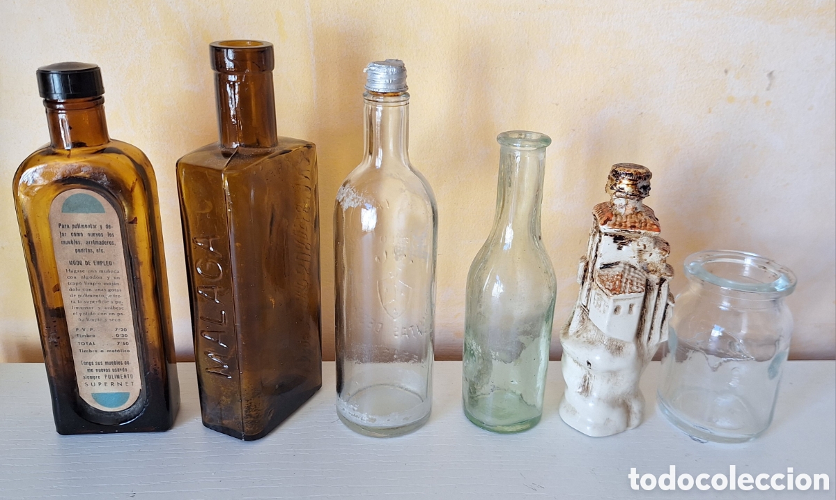 Botellas antiguas: Gran Lote de 32 Botellas Antiguas Variadas - Foto 29