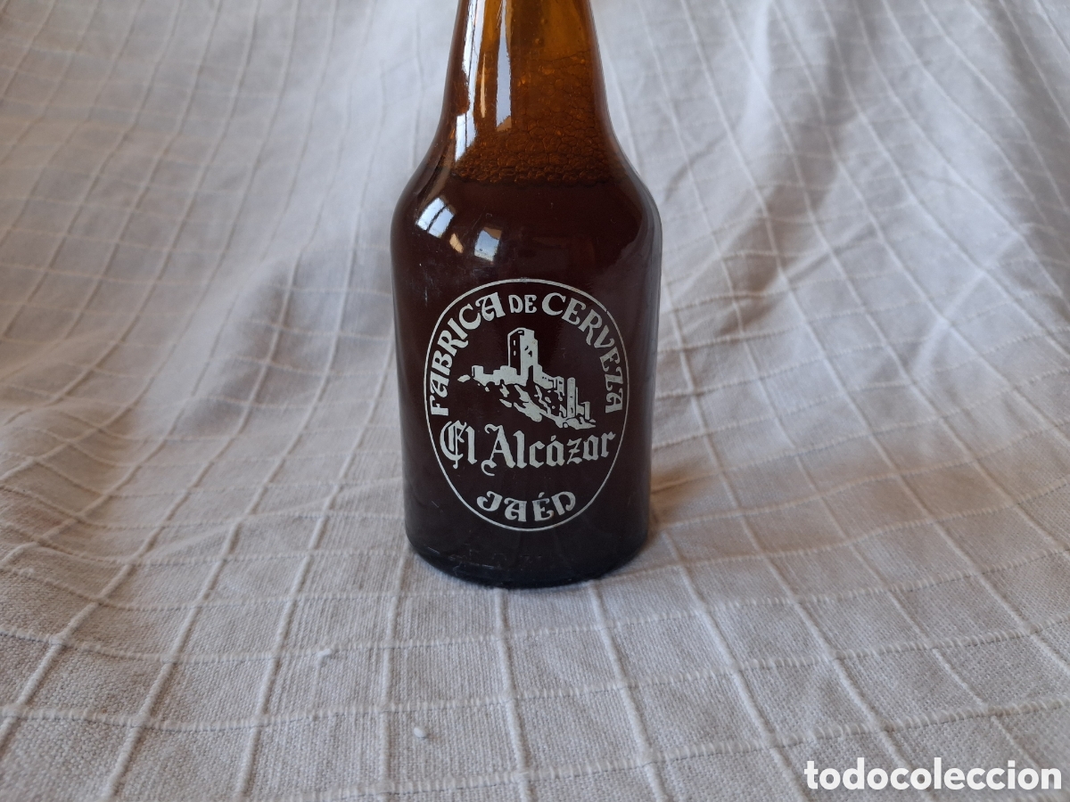Botellas antiguas: Botella de cerveza el alcazar - Foto 2