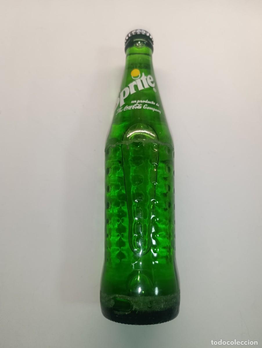 Botellas antiguas: Antigua botella de sprite llena sin abrir - Foto 1