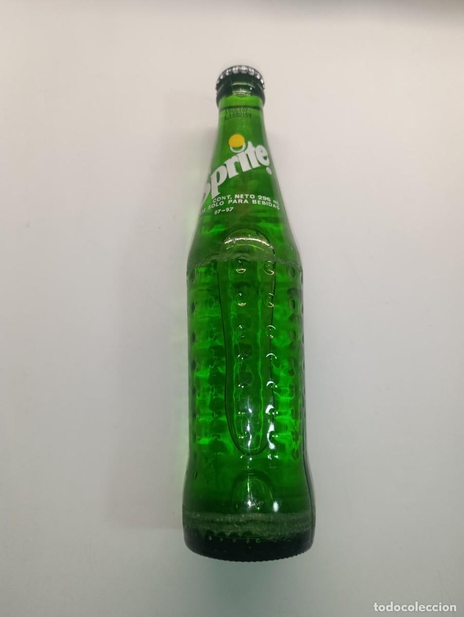 Botellas antiguas: Antigua botella de sprite llena sin abrir - Foto 2