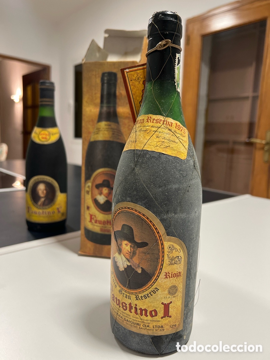 Botellas antiguas: Botella Gran Reserva Faustino I 1975 - Foto 2