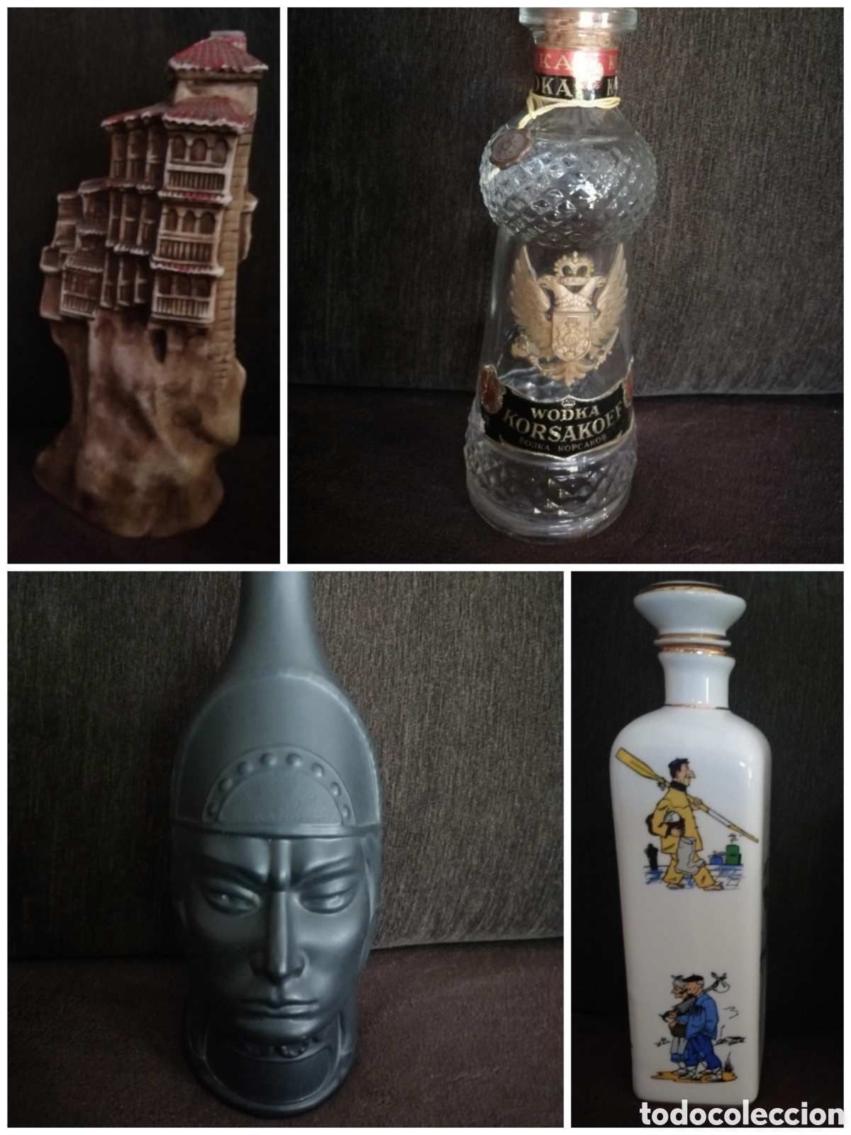 Botellas antiguas: Lote botellas colecci&oacute;n - Foto 1