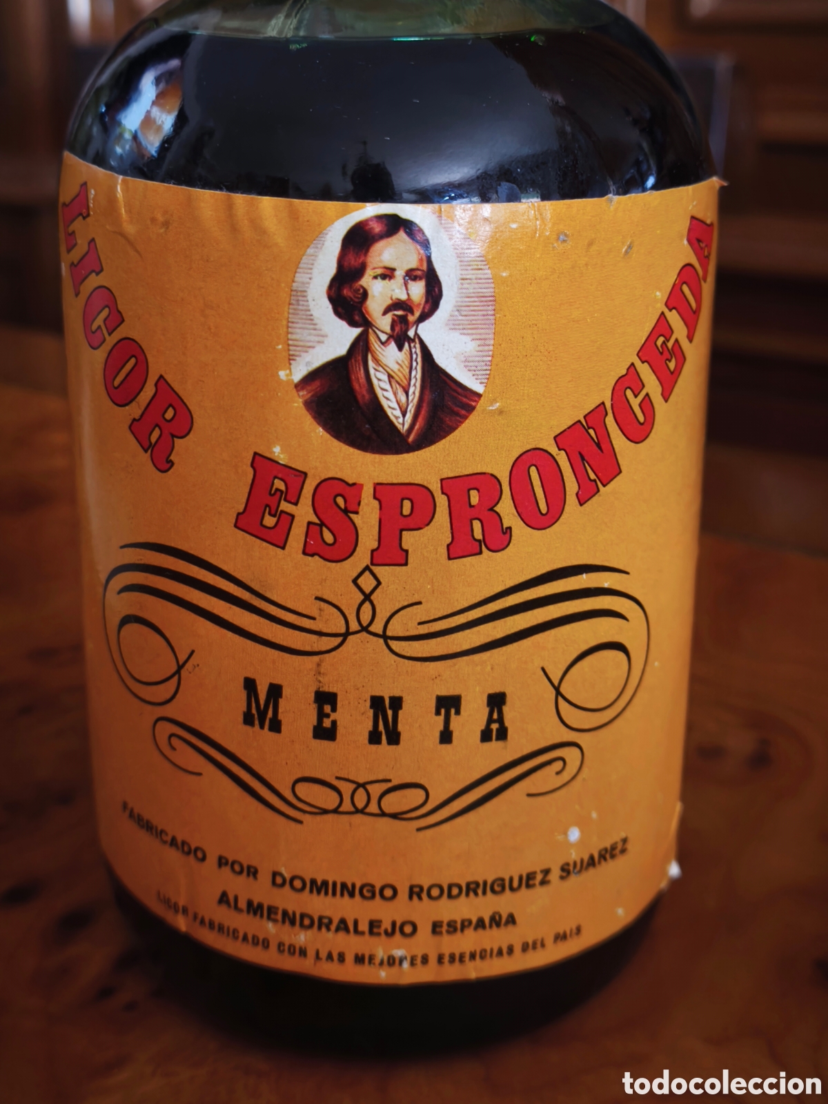 Botellas antiguas: Licor Espronceda menta - Foto 2
