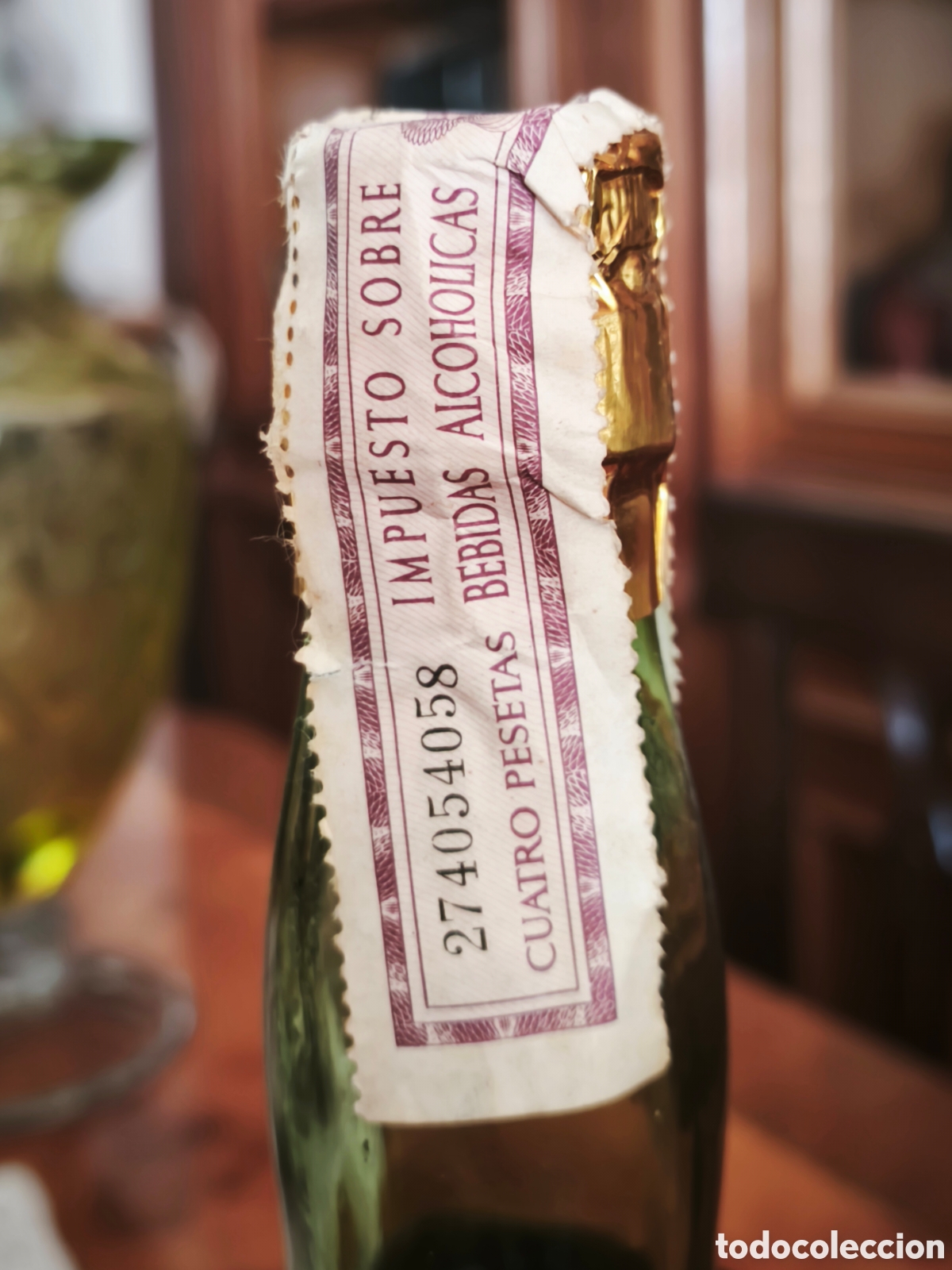 Botellas antiguas: Licor Espronceda menta - Foto 3