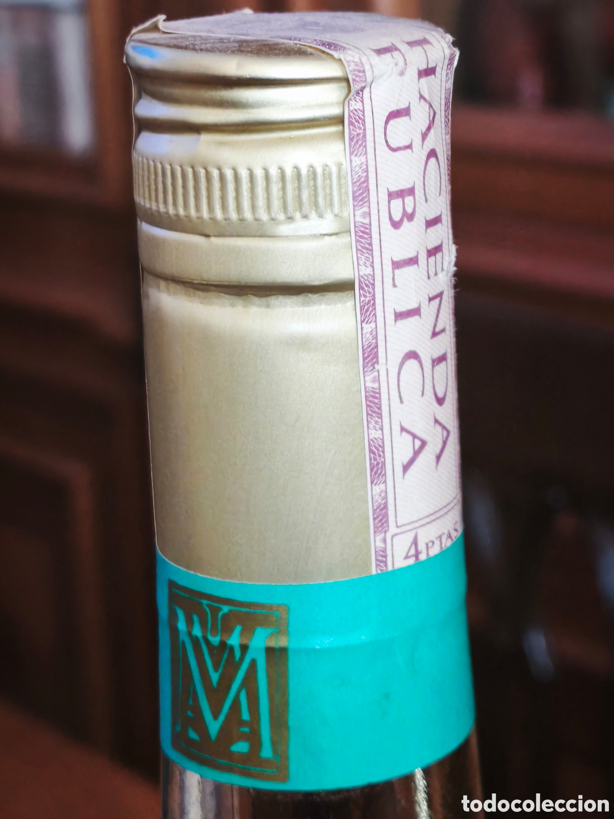 Botellas antiguas: Peppermint Calisay (licor de menta) - Foto 3
