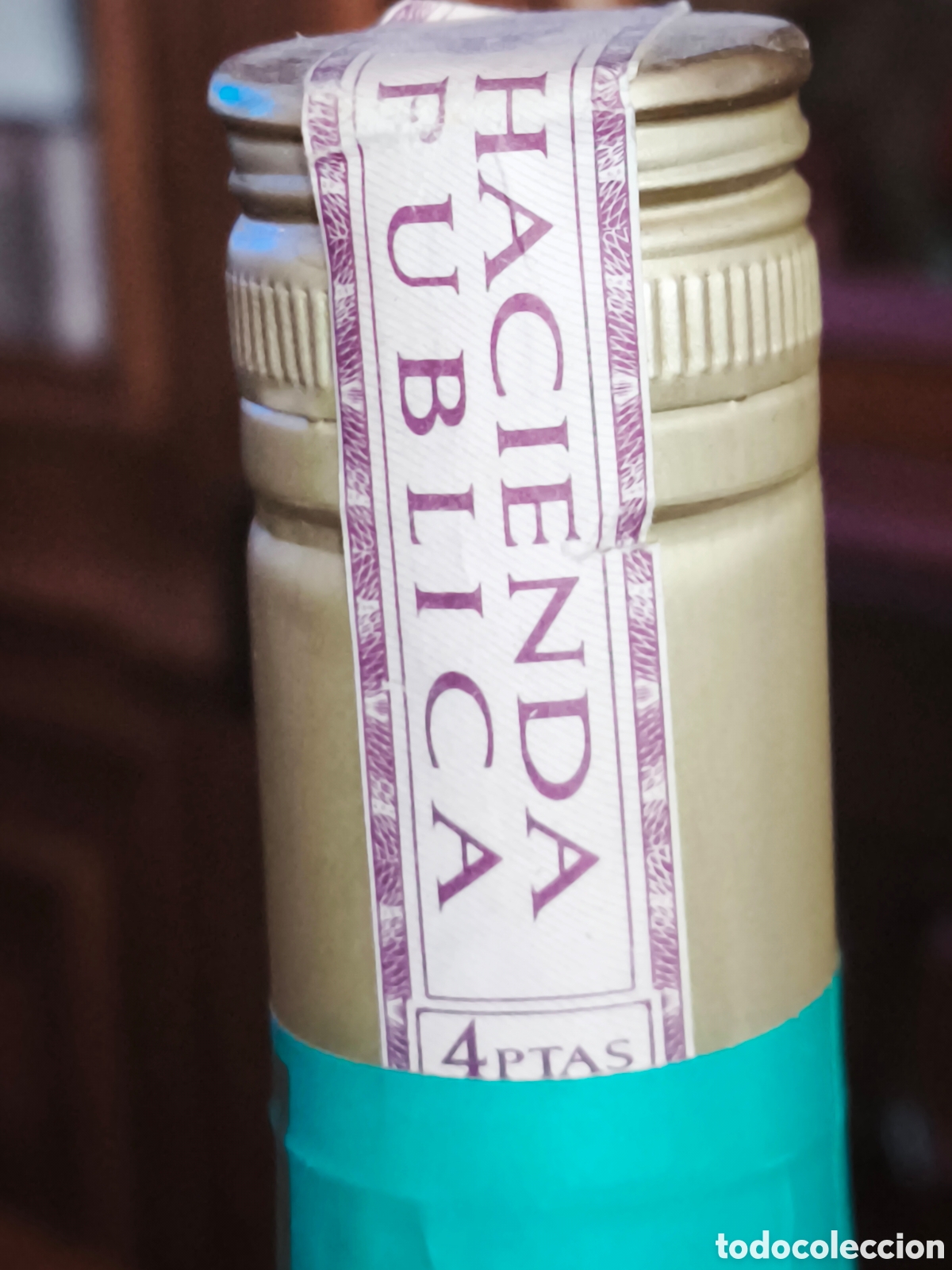 Botellas antiguas: Peppermint Calisay (licor de menta) - Foto 4