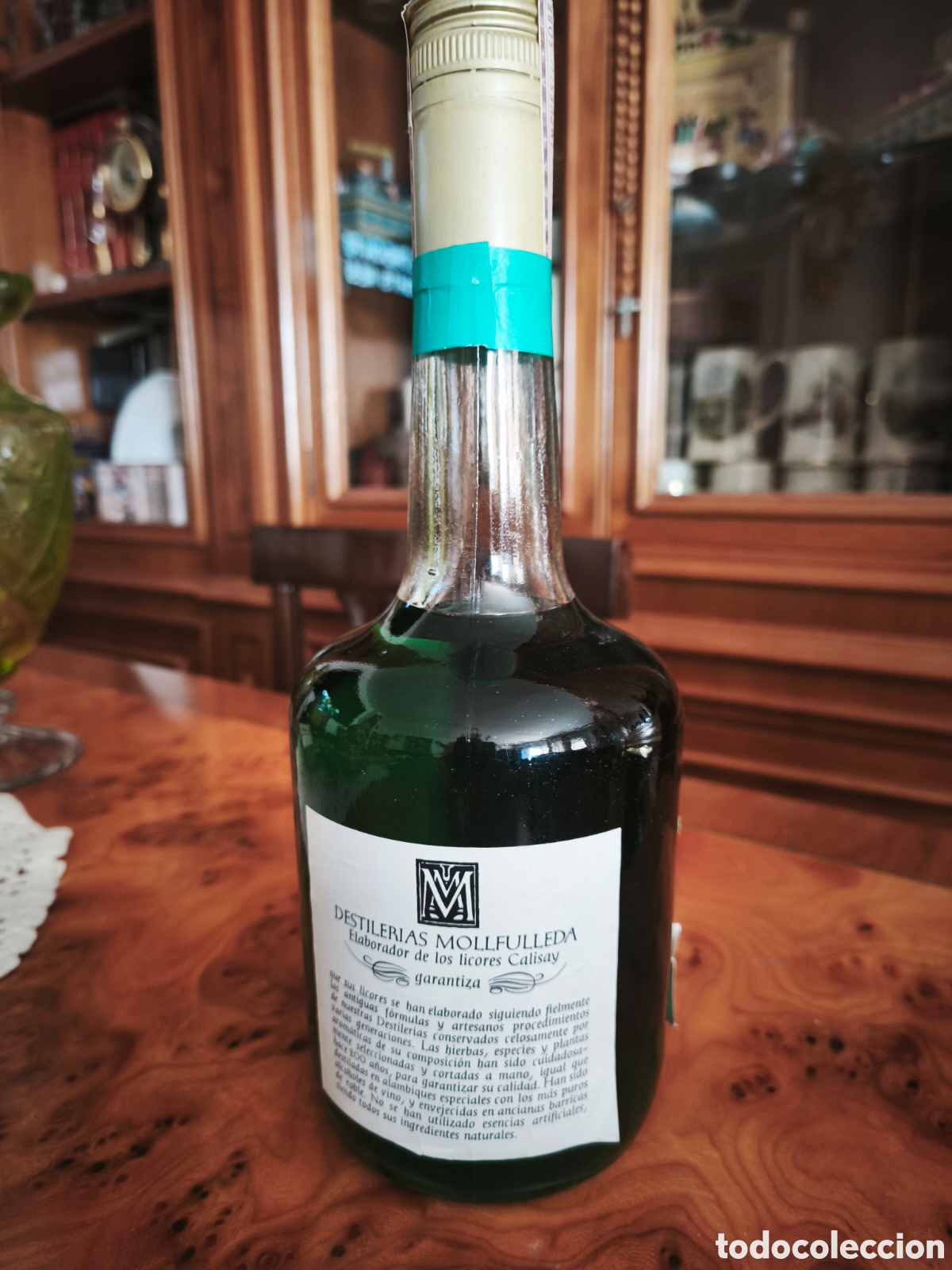 Botellas antiguas: Peppermint Calisay (licor de menta) - Foto 5
