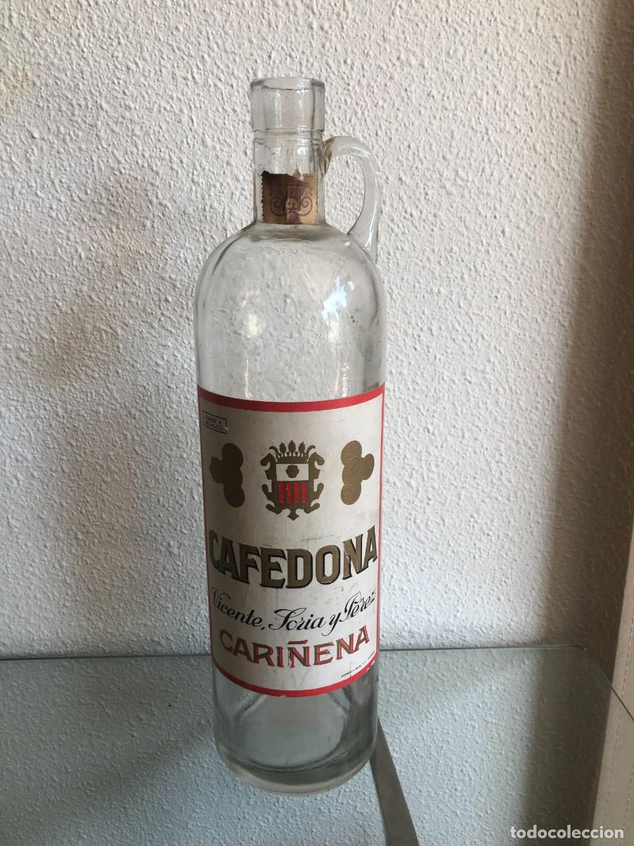 Botellas antiguas: BOTELLA LICOR CAFEDONA, VICENTE, SORIA Y P&Eacute;REZ. CARI&Ntilde;ENA.