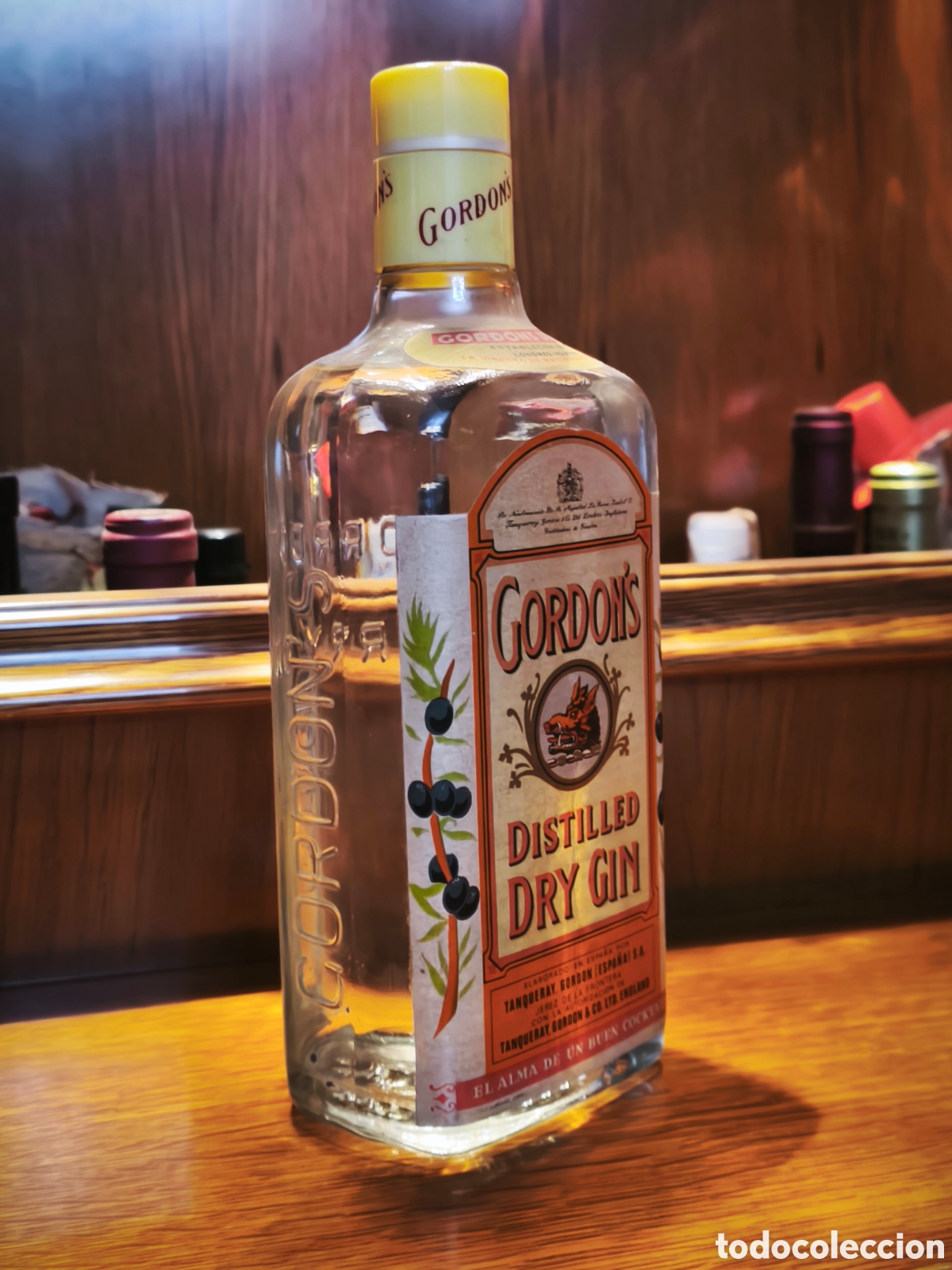 Botellas antiguas: Gordons Distilled Dry Gyn - Foto 5
